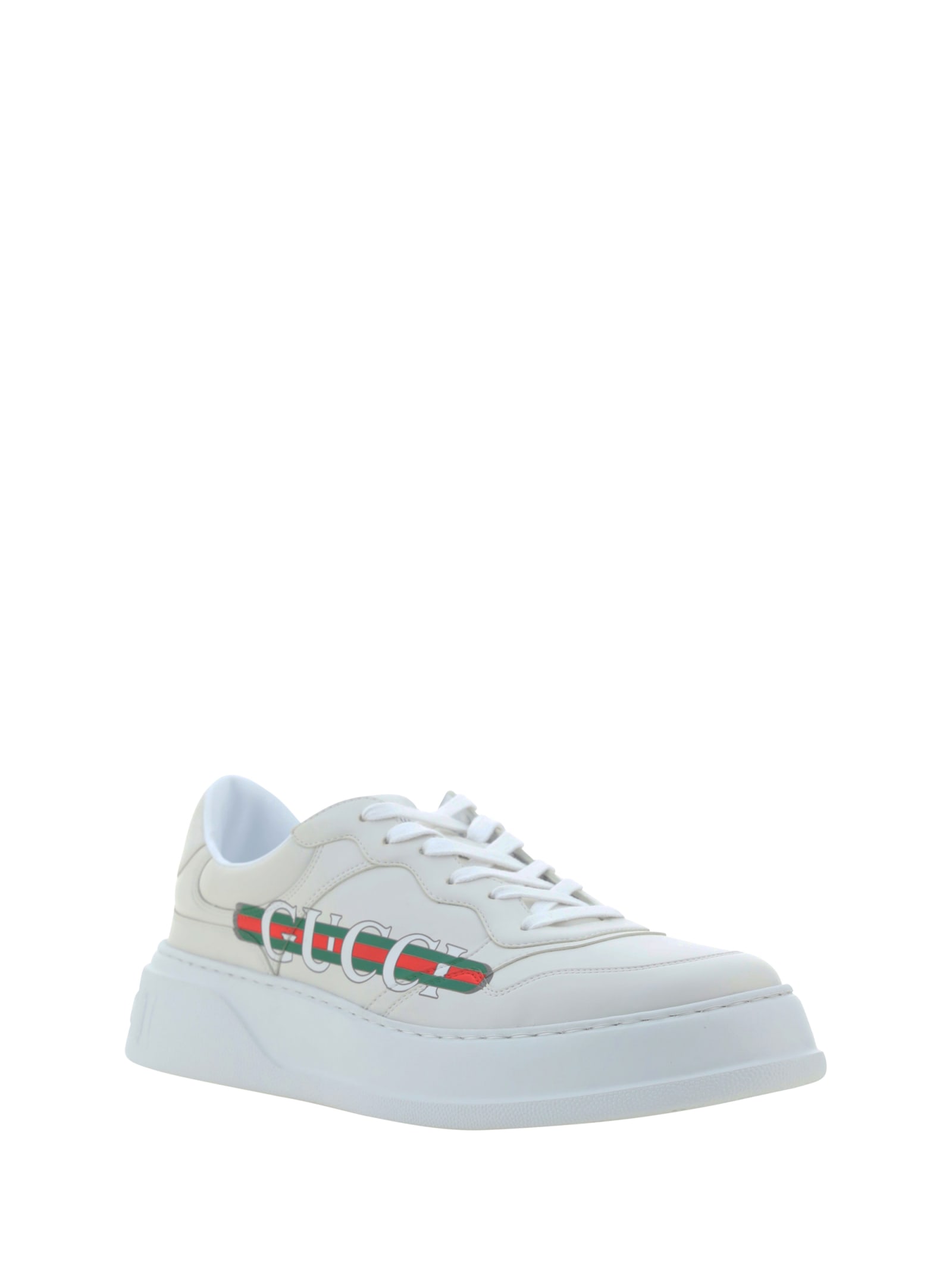 Gucci Sneakers In Great White/gr.white