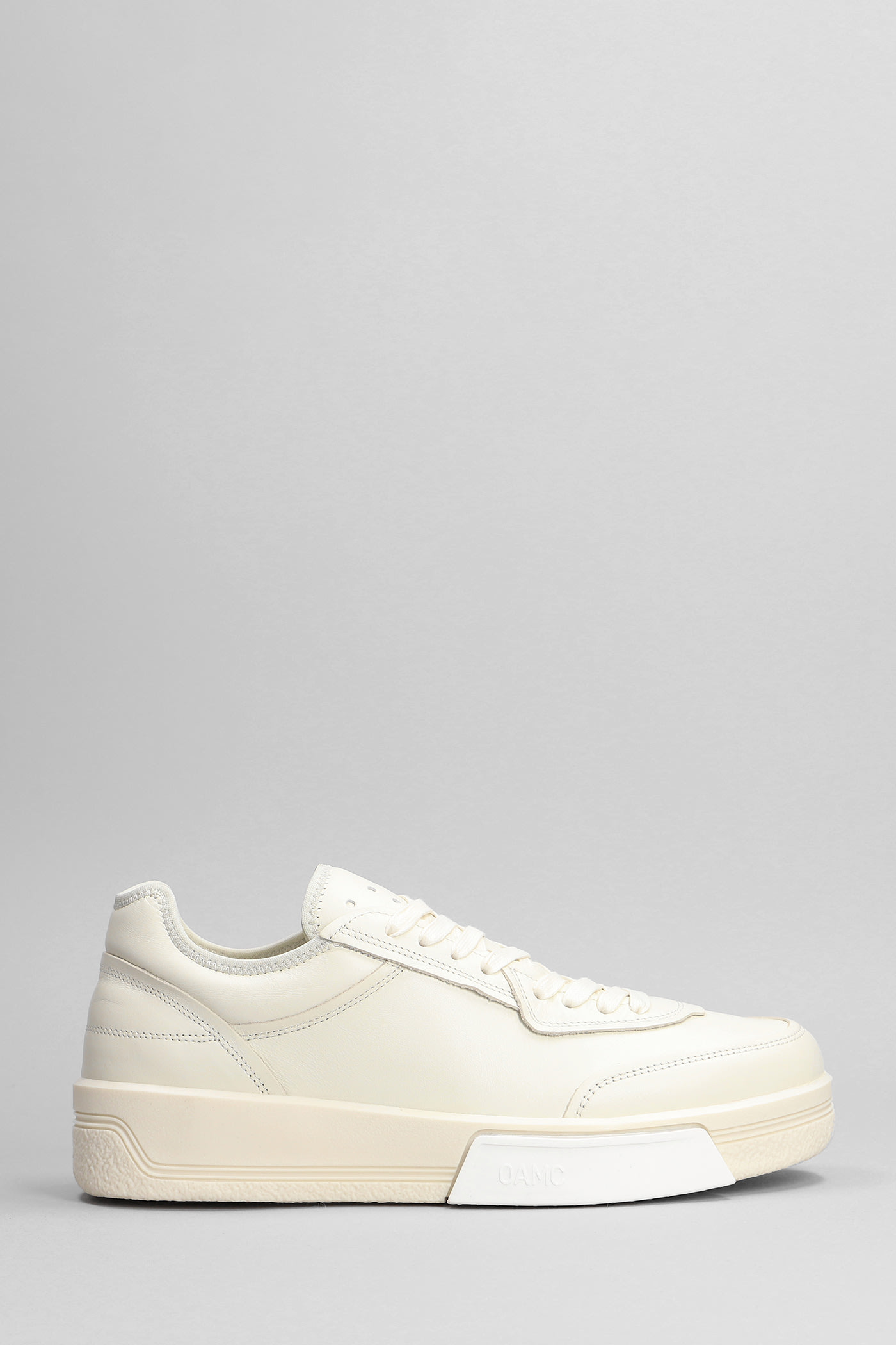 Shop Oamc Cosmos Sneakers In White Leather