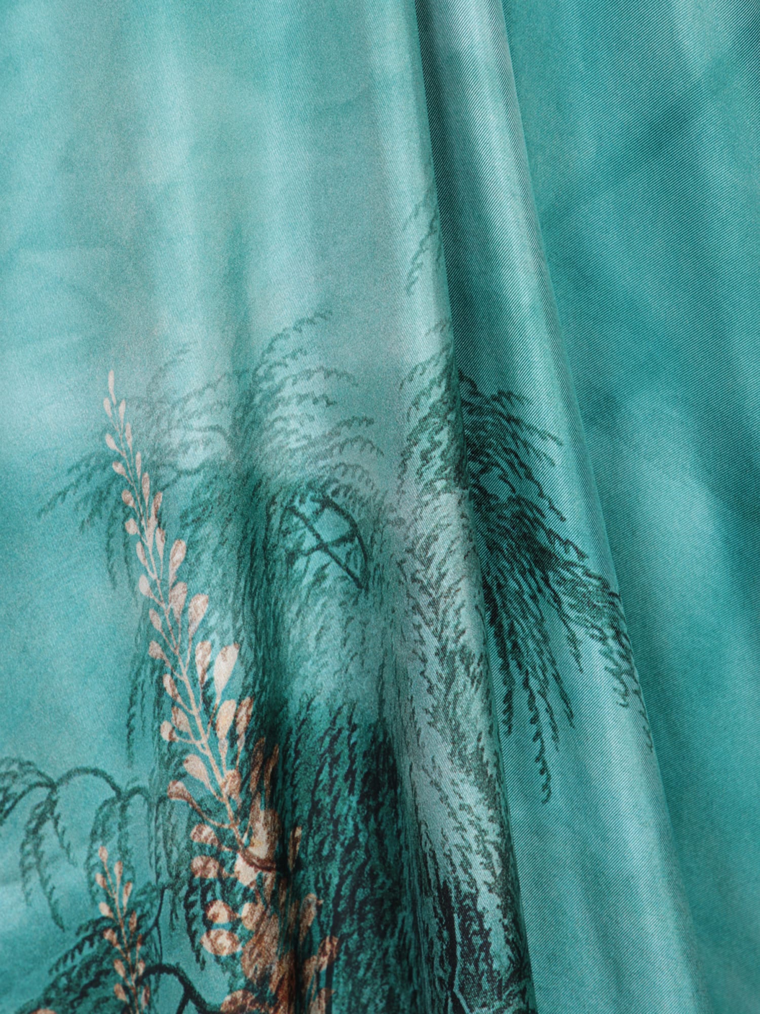 Shop Pierre-louis Mascia Long Blue Silk Dress