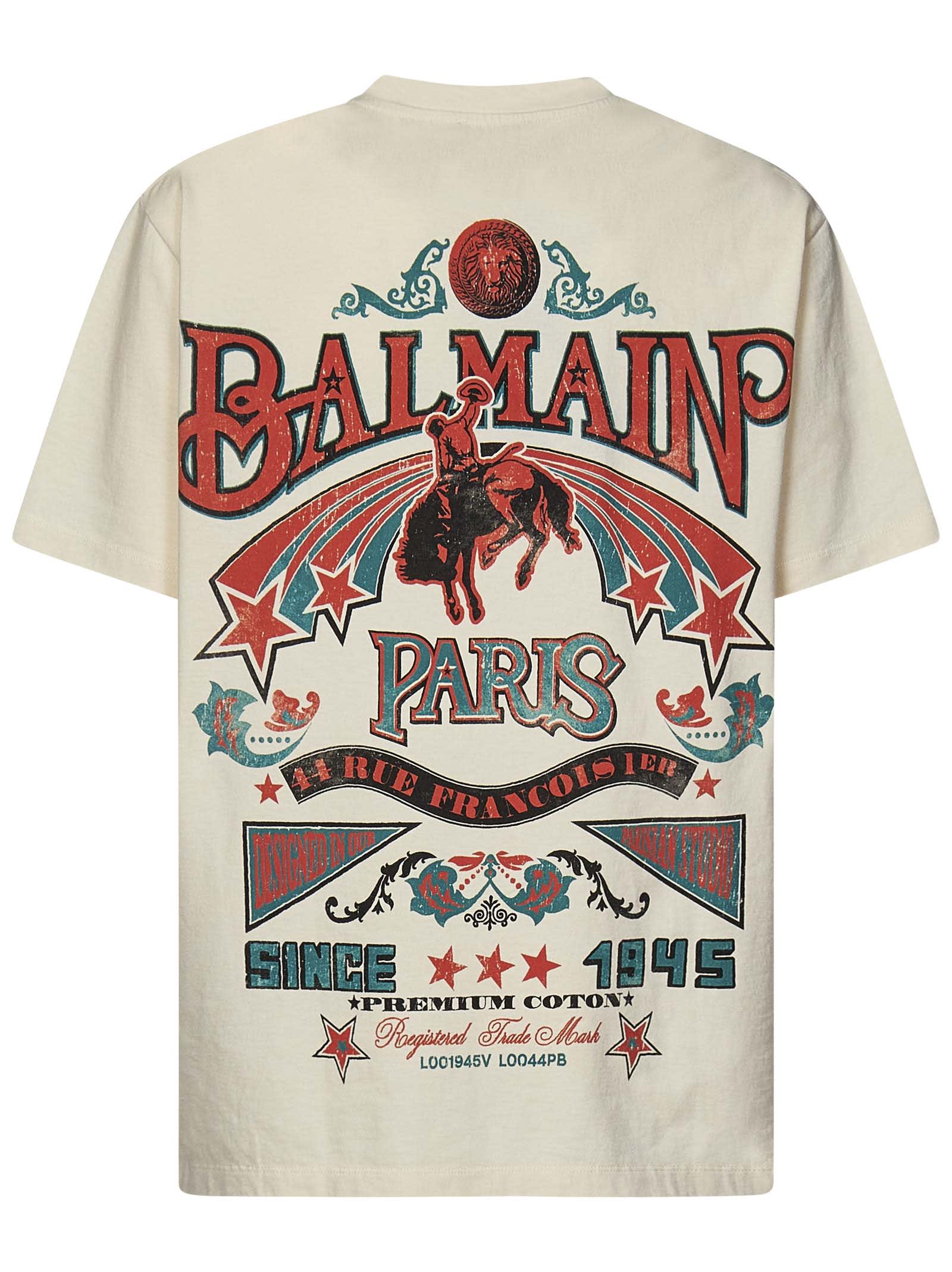 Shop Balmain Iconic Western T-shirt