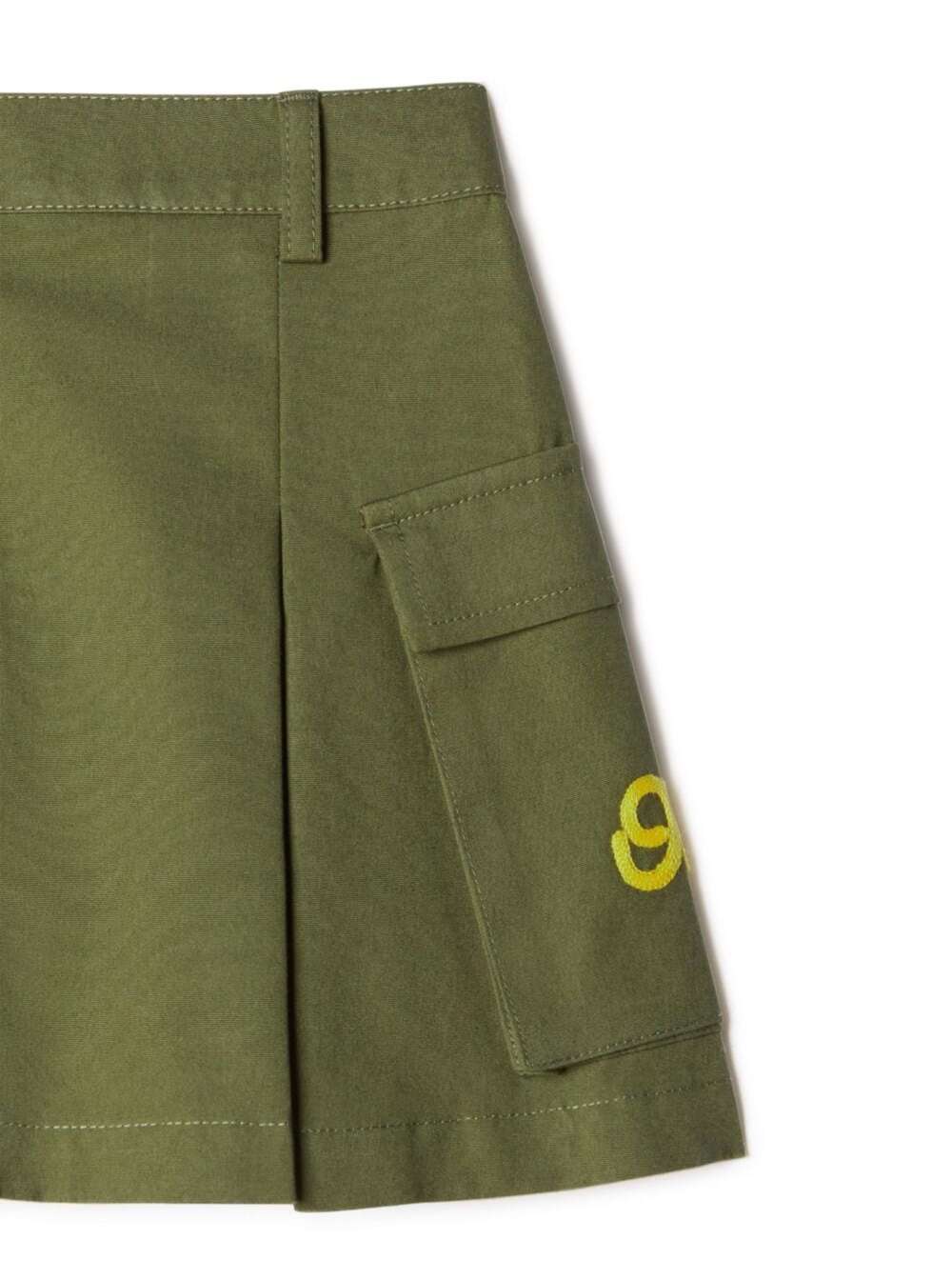 Shop Off-white Ow Script Cargo Skirt In Yellow