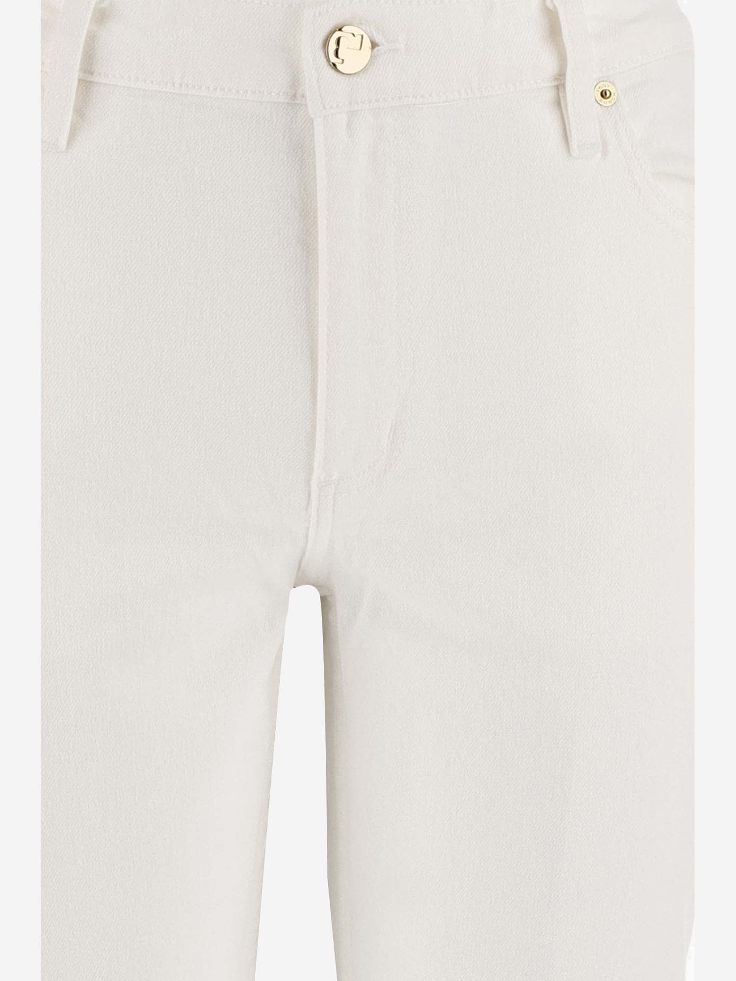 Shop Tory Burch Stretch Denim Jeans In White