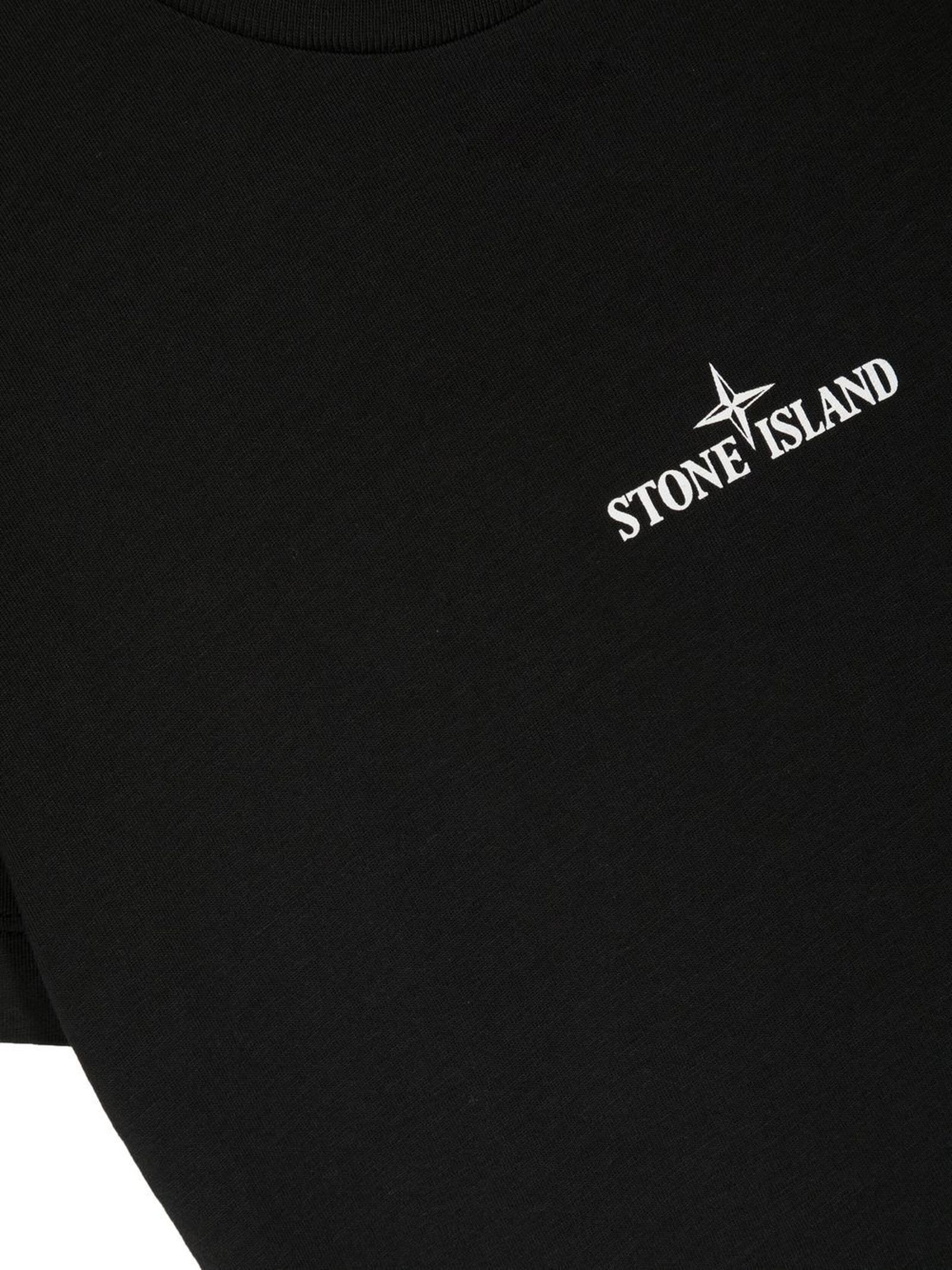 STONE ISLAND JUNIOR t-shirt Black for boys