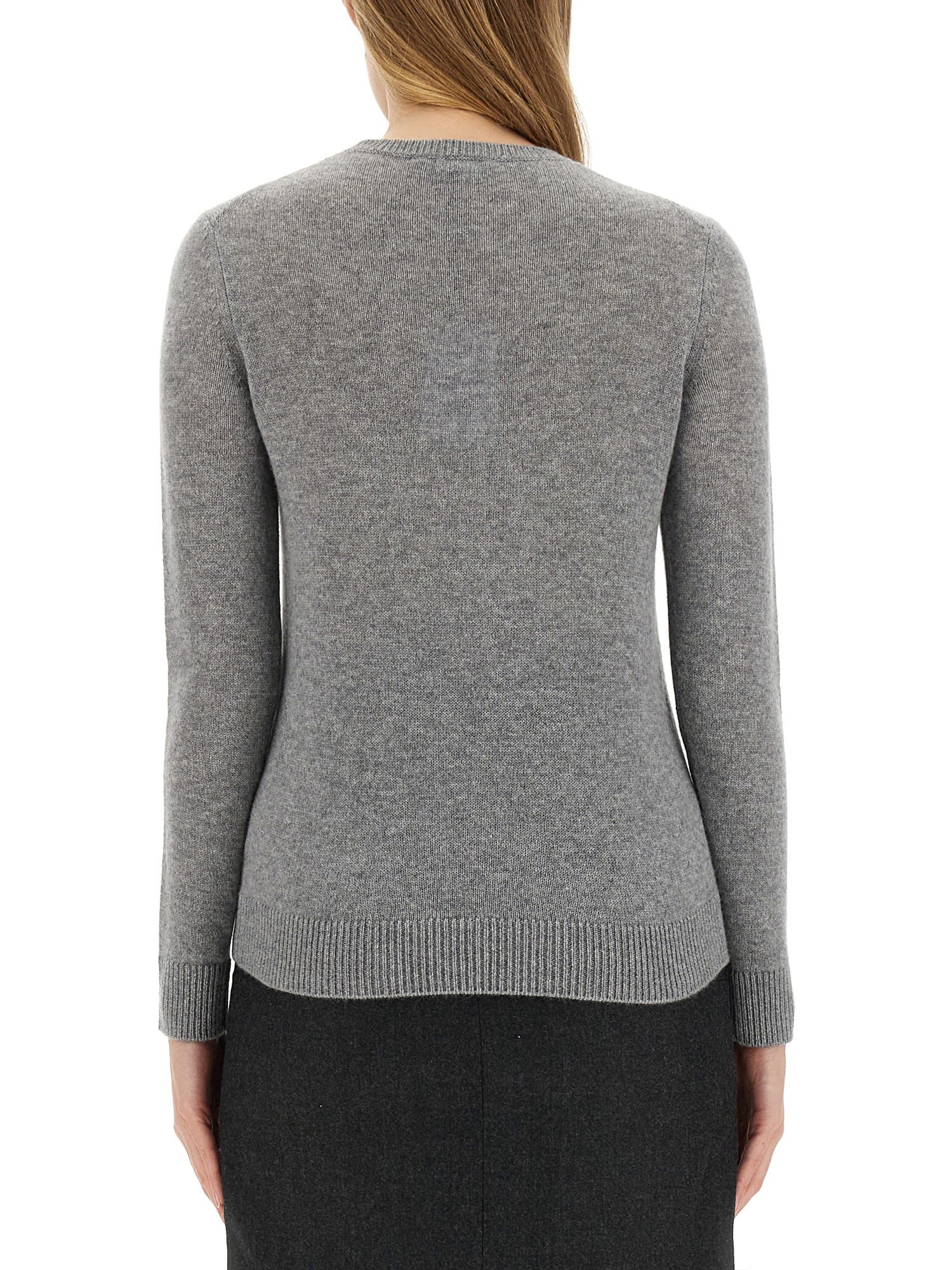 Shop Theory Cashmere Sweater In Grey