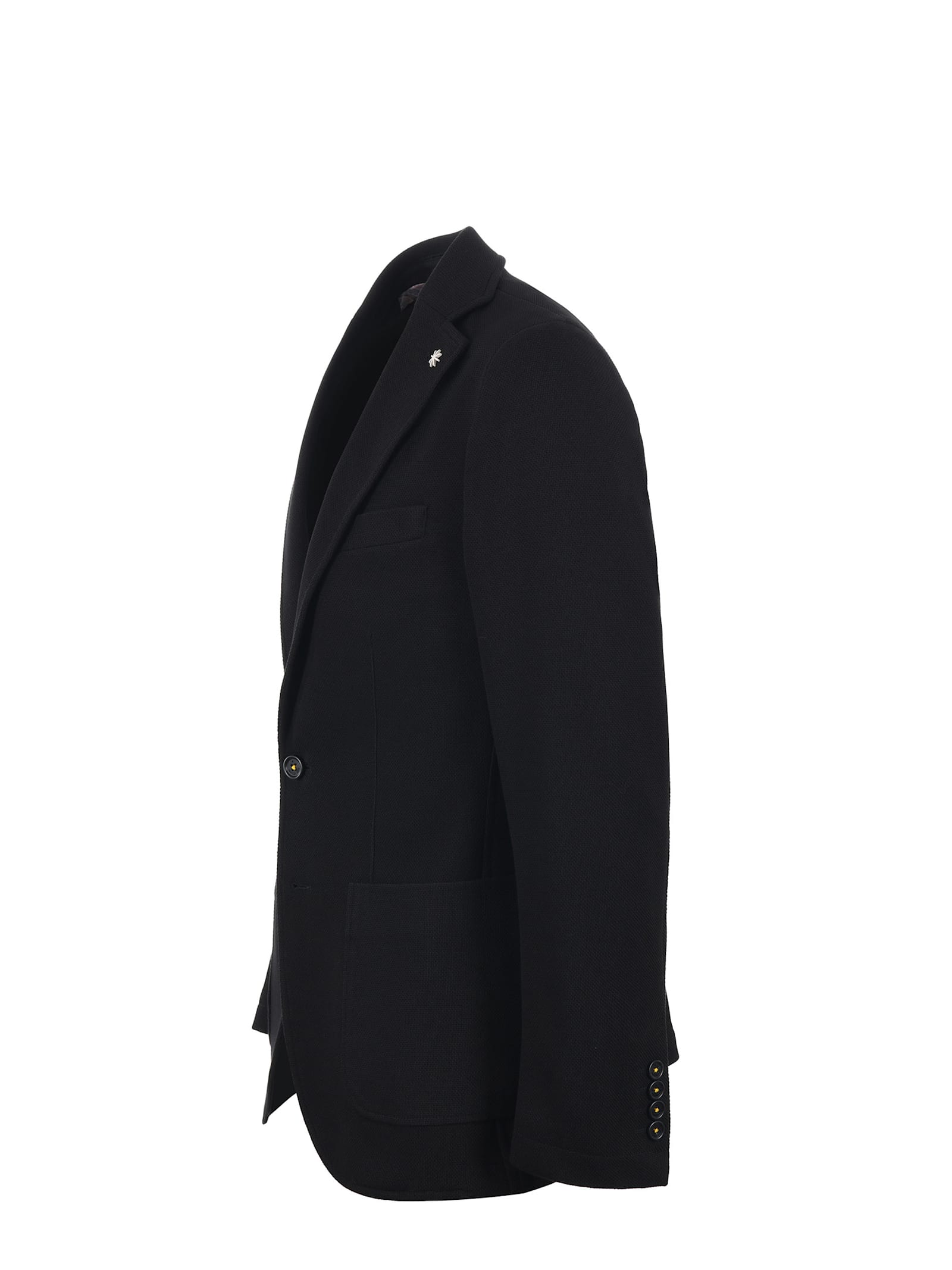 Shop Manuel Ritz Jacket In Cotton Blend In Black