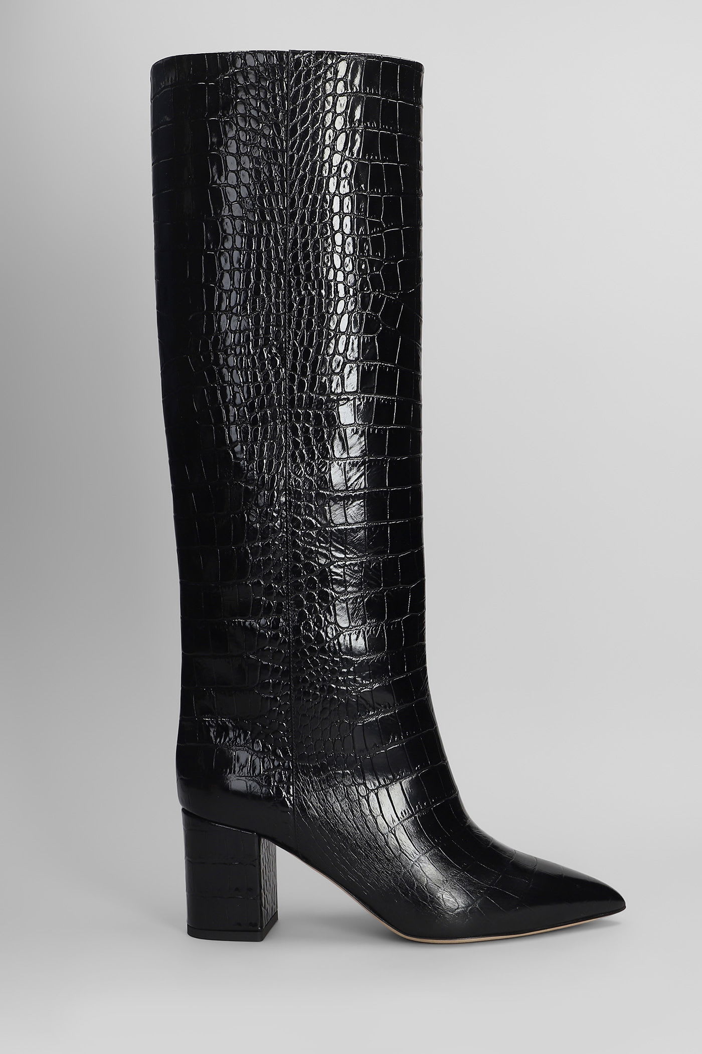 Paris Texas Anja Boot 70 High Heels Boots In Black Leather