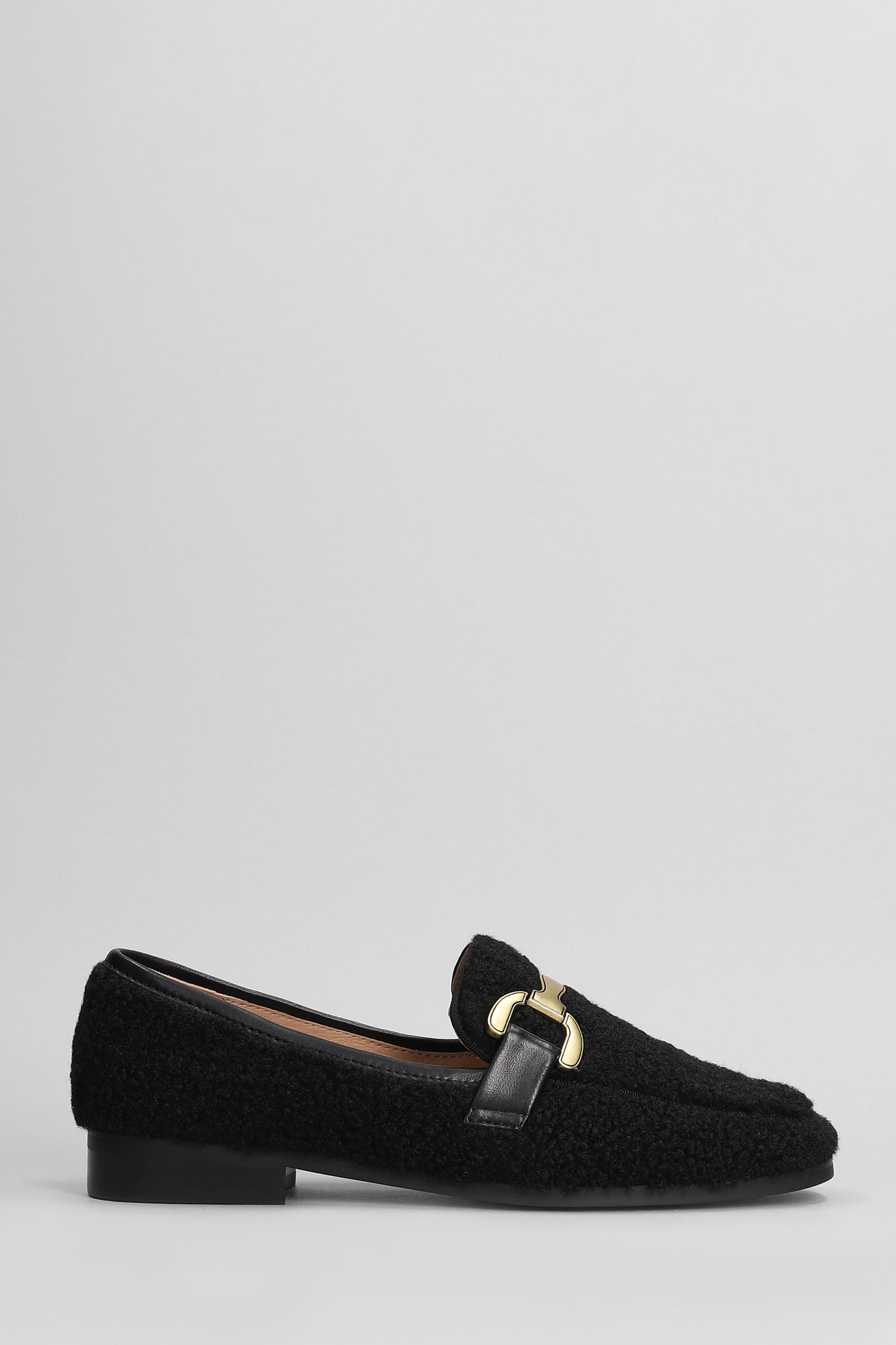 Vela Loafer Loafers In Black Wool