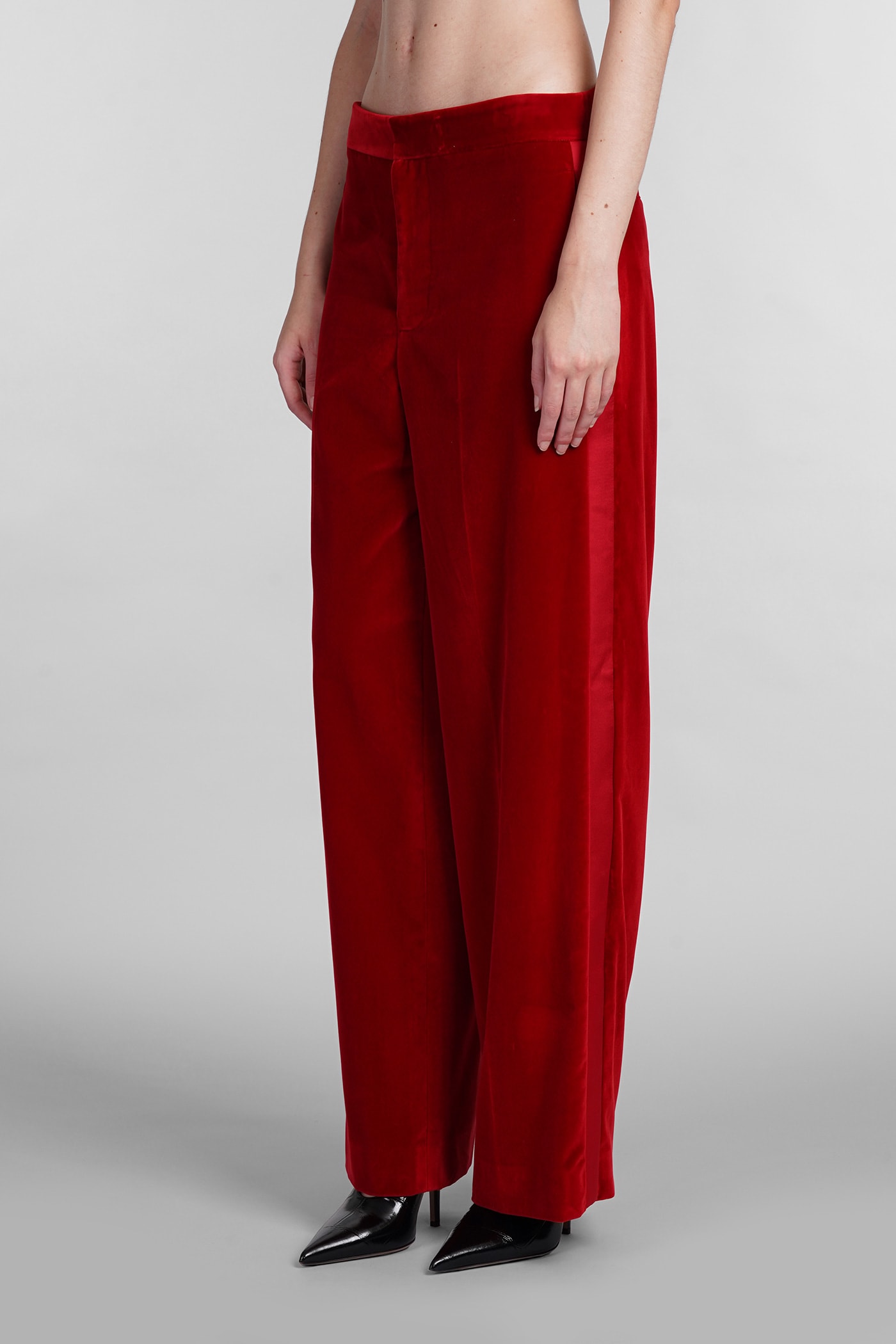 Shop Jw Anderson Pants In Red Cotton