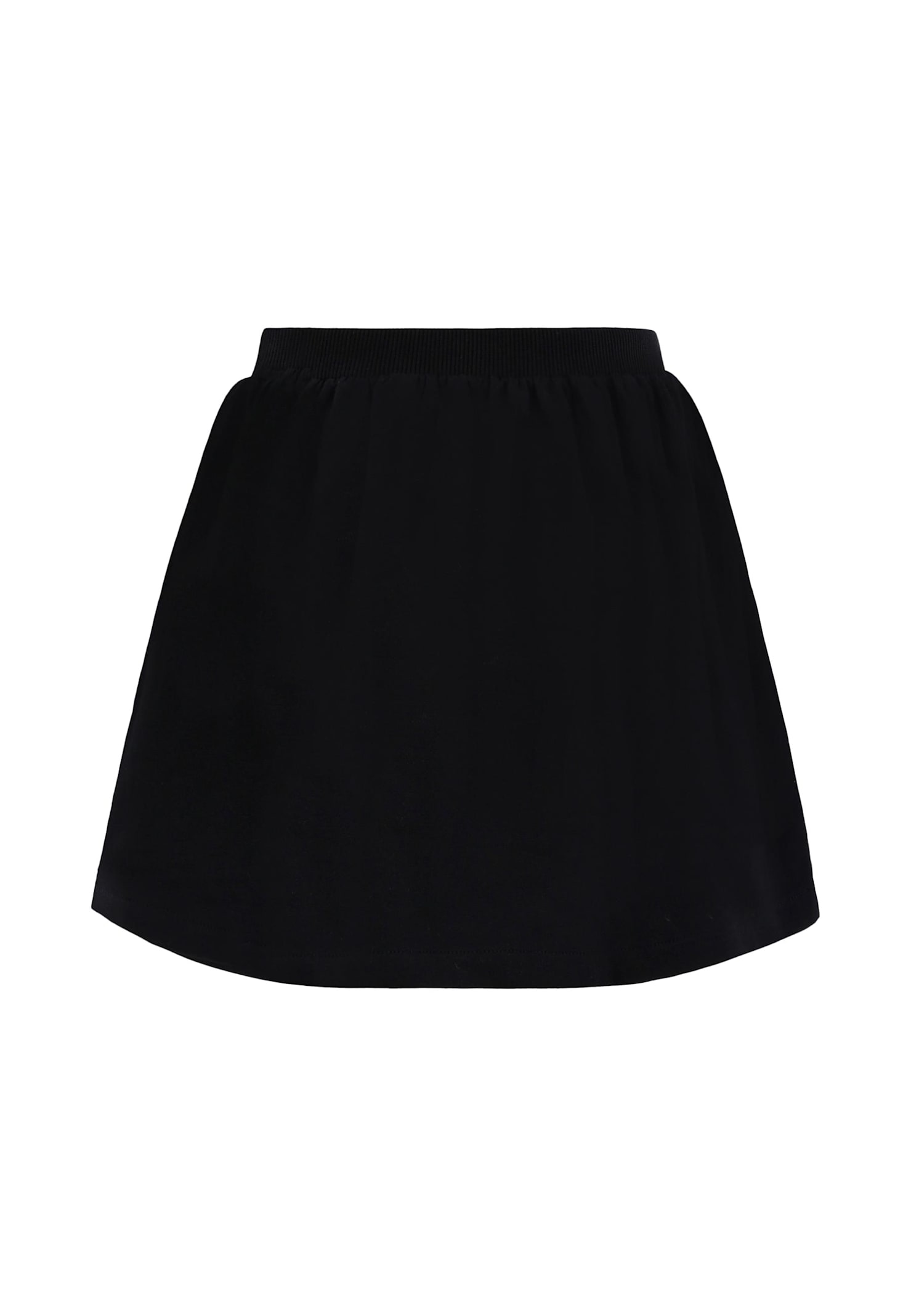 Moschino Black Skirt For Girl With Teddy Bear In Multi