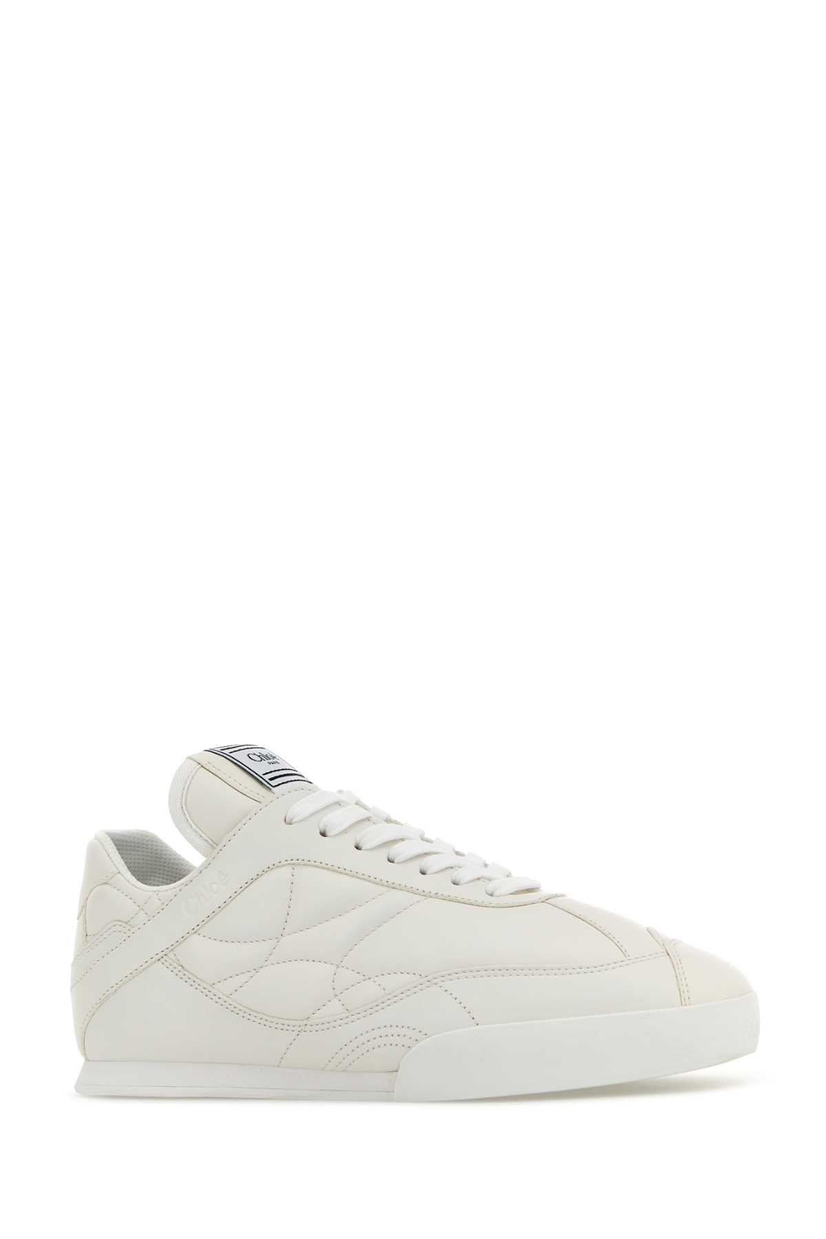 Chloé Kick Sneakers In White