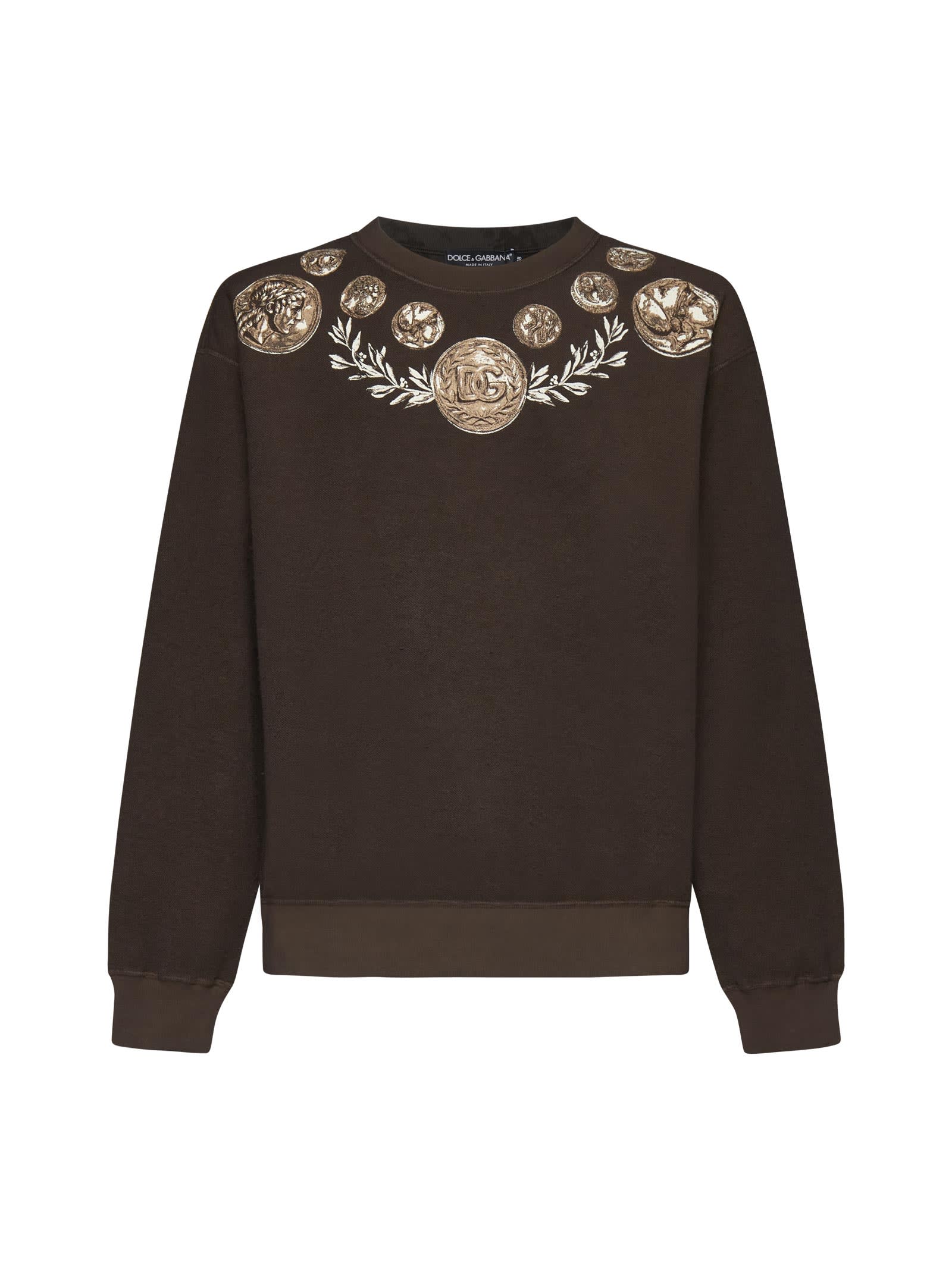 Shop Dolce & Gabbana Sweater In Brown