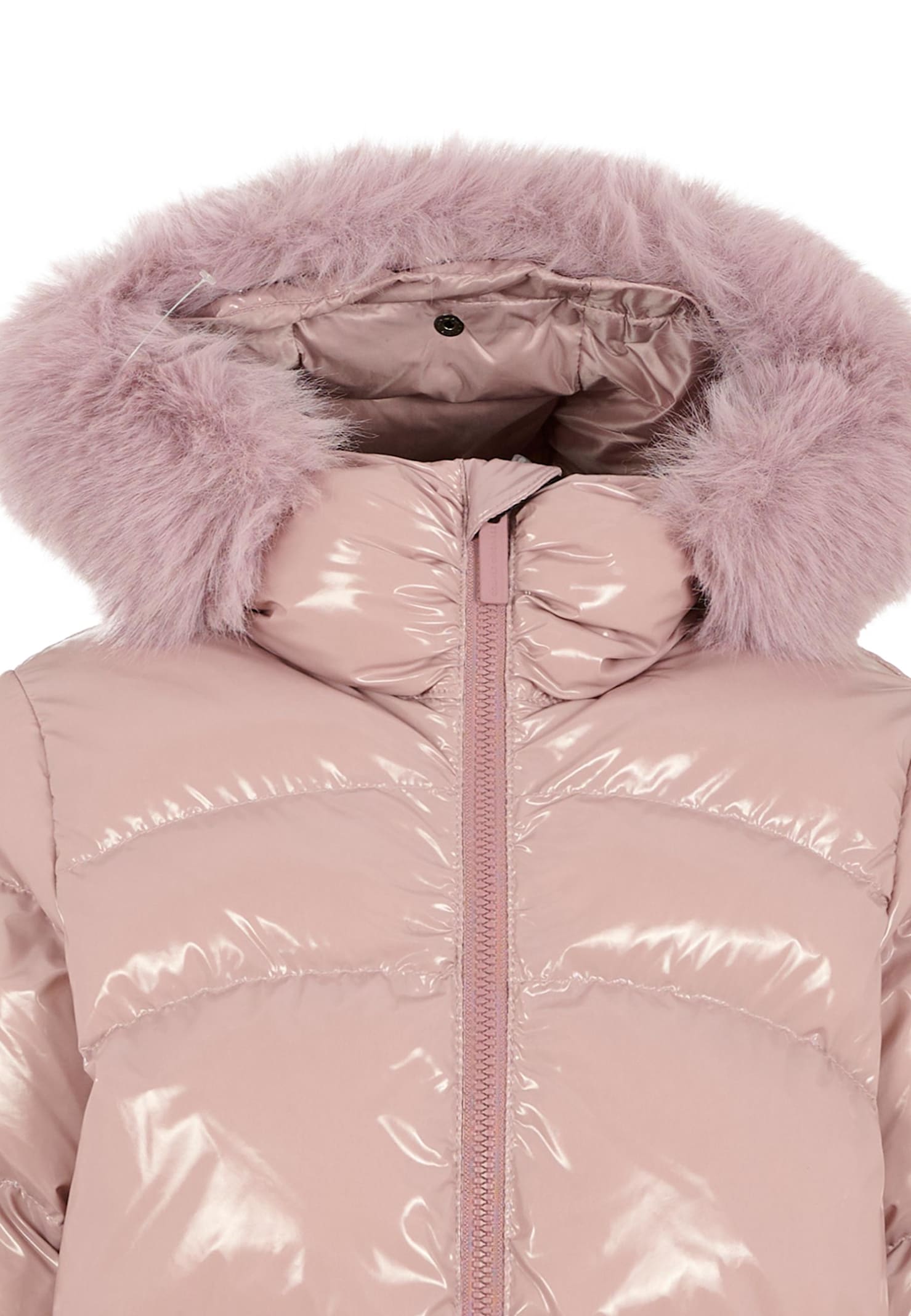 Colmar Quilted Fur-trimmed Jacket In White