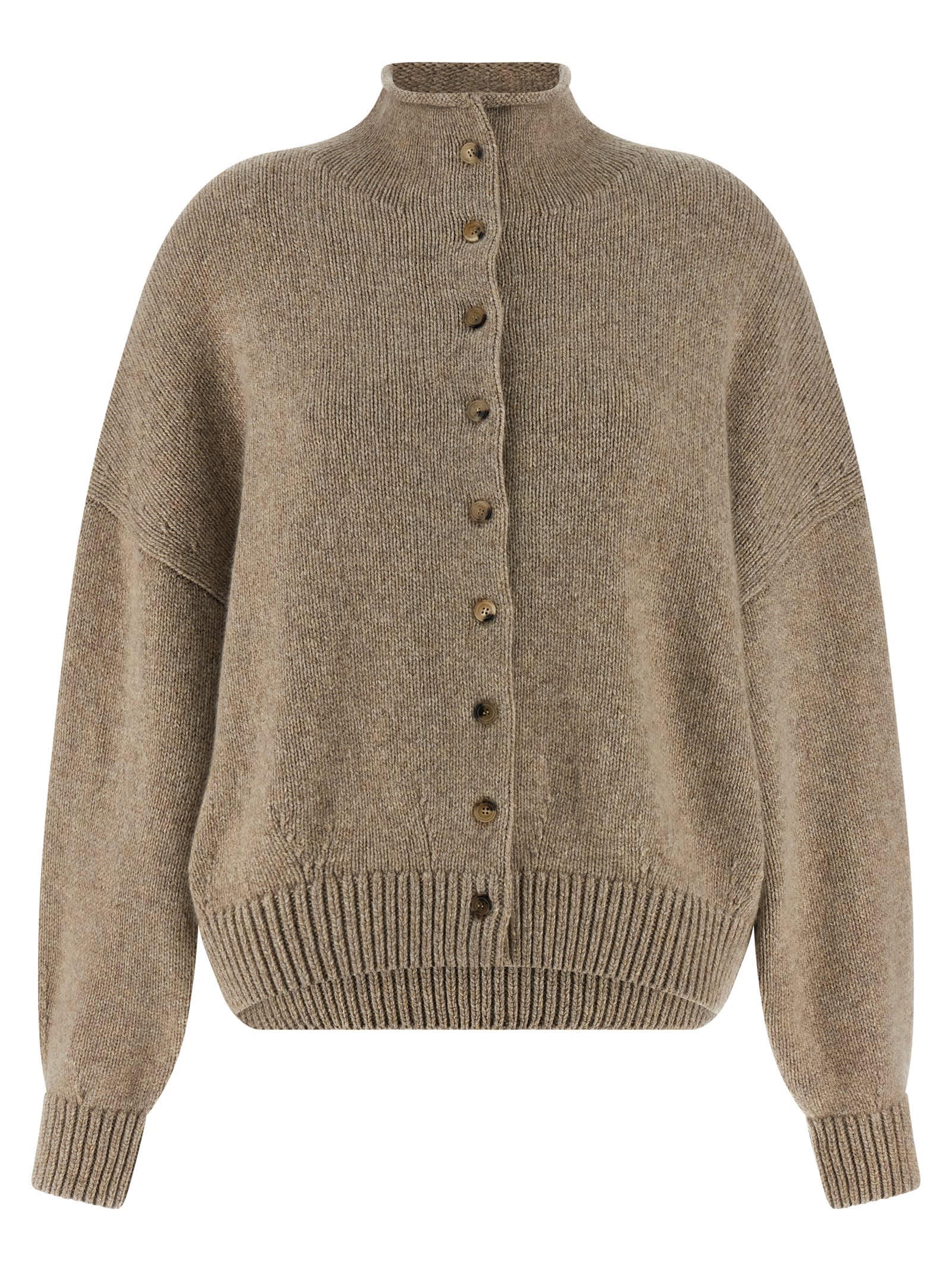 Khaite Nelya Cardigan In Neutral