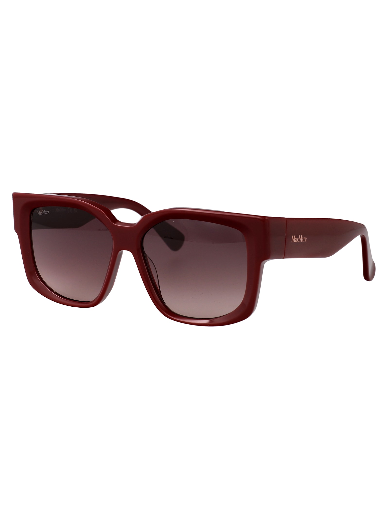 Max Mara Glimpse Square-frame Sunglasses In Brown