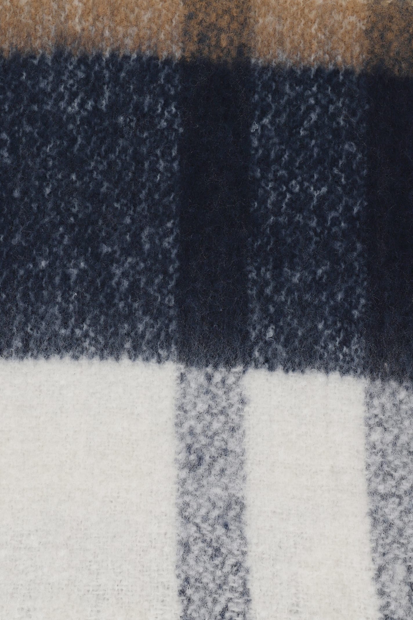 Barbour Tartan-pattern Fringed Scarf In Neutral