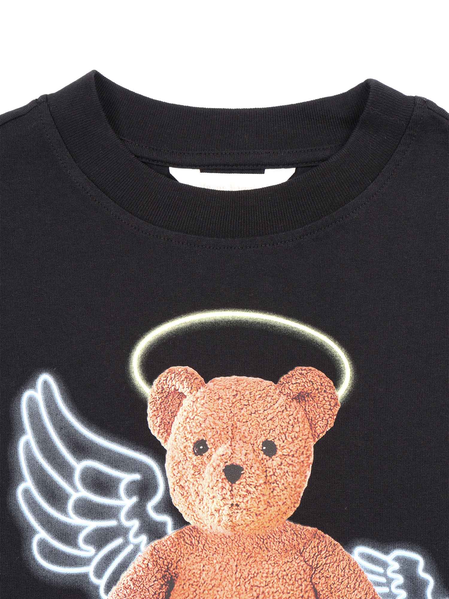 Palm Angels Bear-print T-shirt In Black