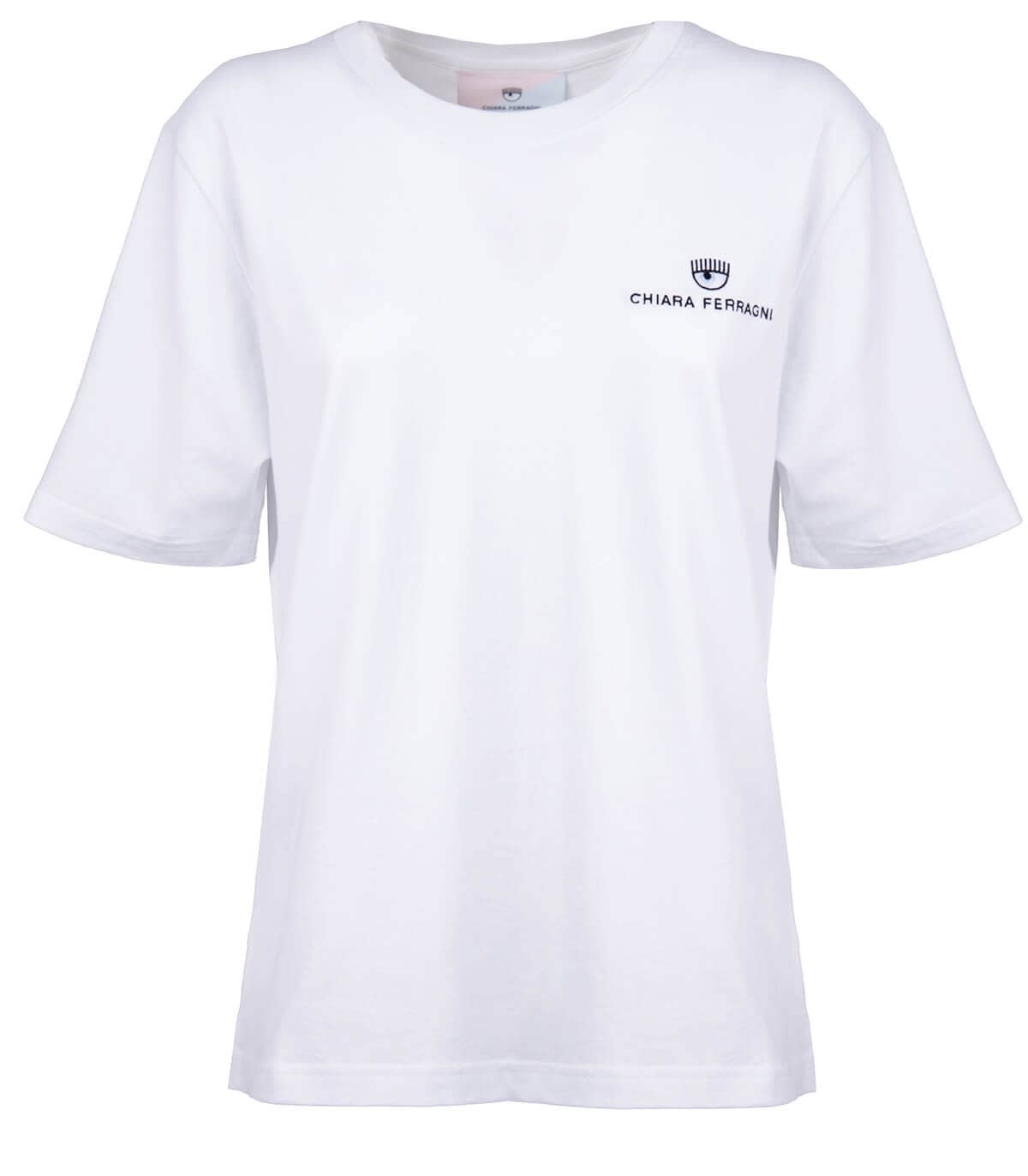 Chiara Ferragni Logo Basic White T-shirt