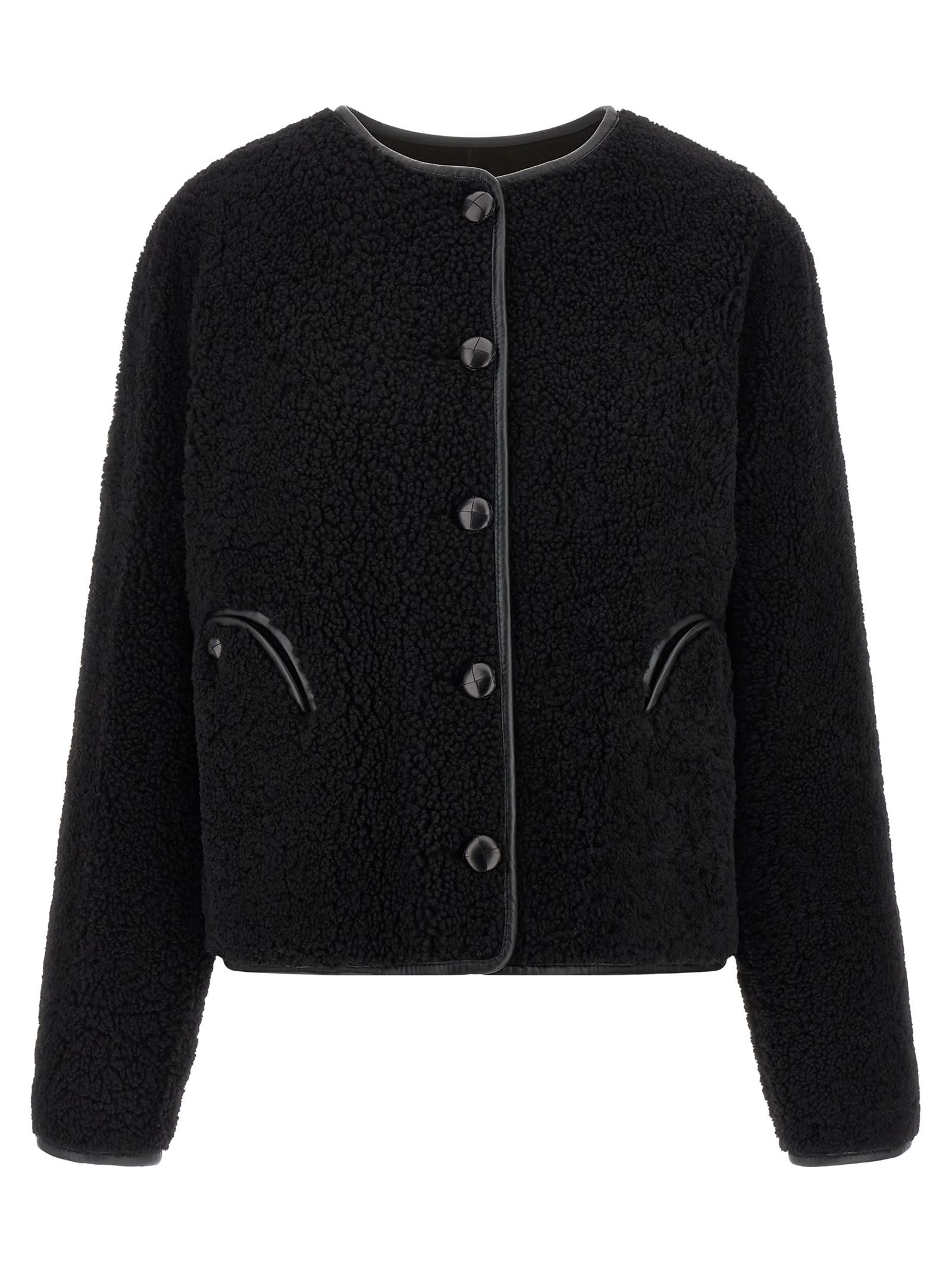 Blazé Milano Tatoosh Gliss Reversible Jacket In Black