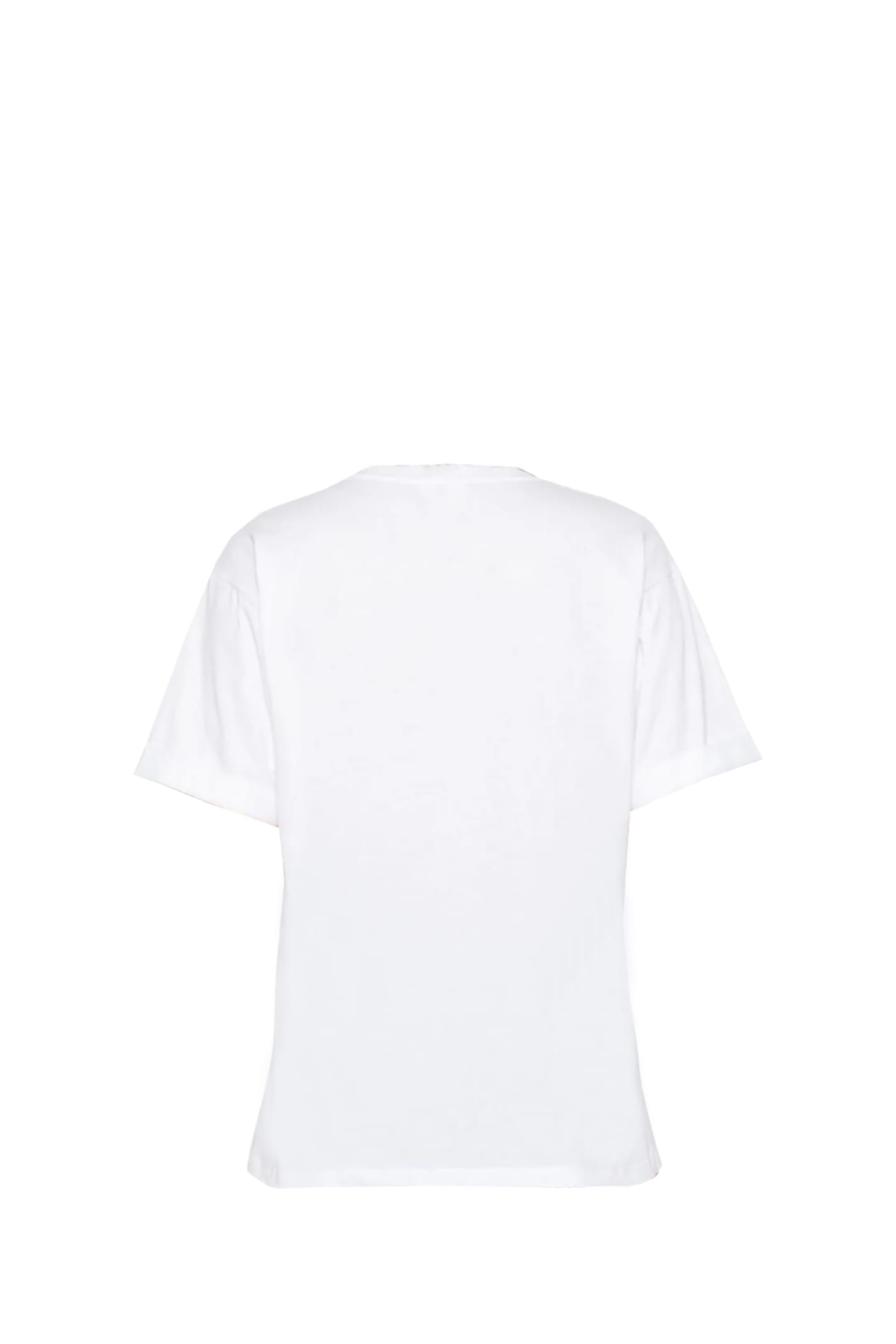 Shop Elisabetta Franchi T-shirt In Bianco