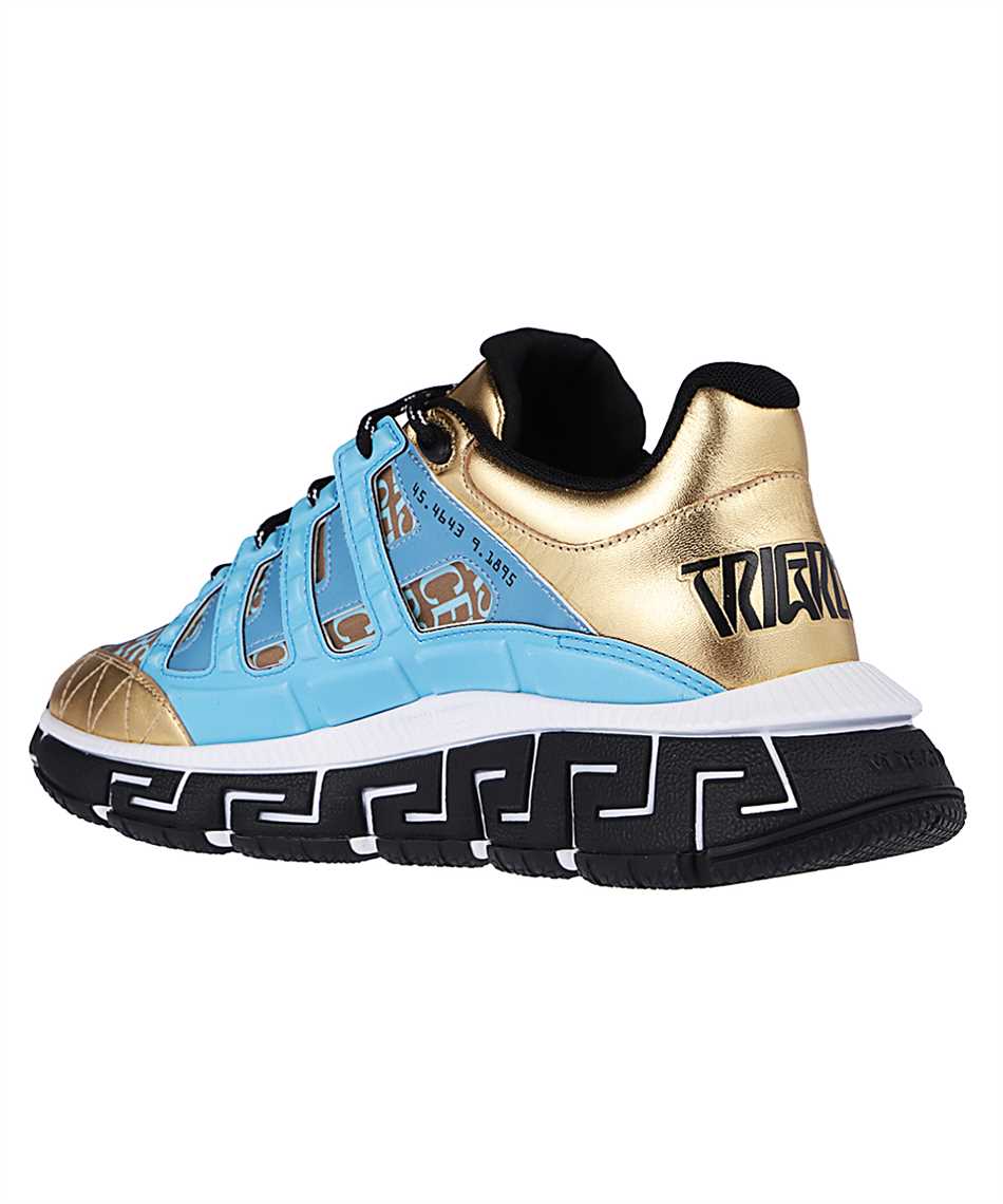 Shop Versace Trigreca Low-top Sneakers In Light Blue