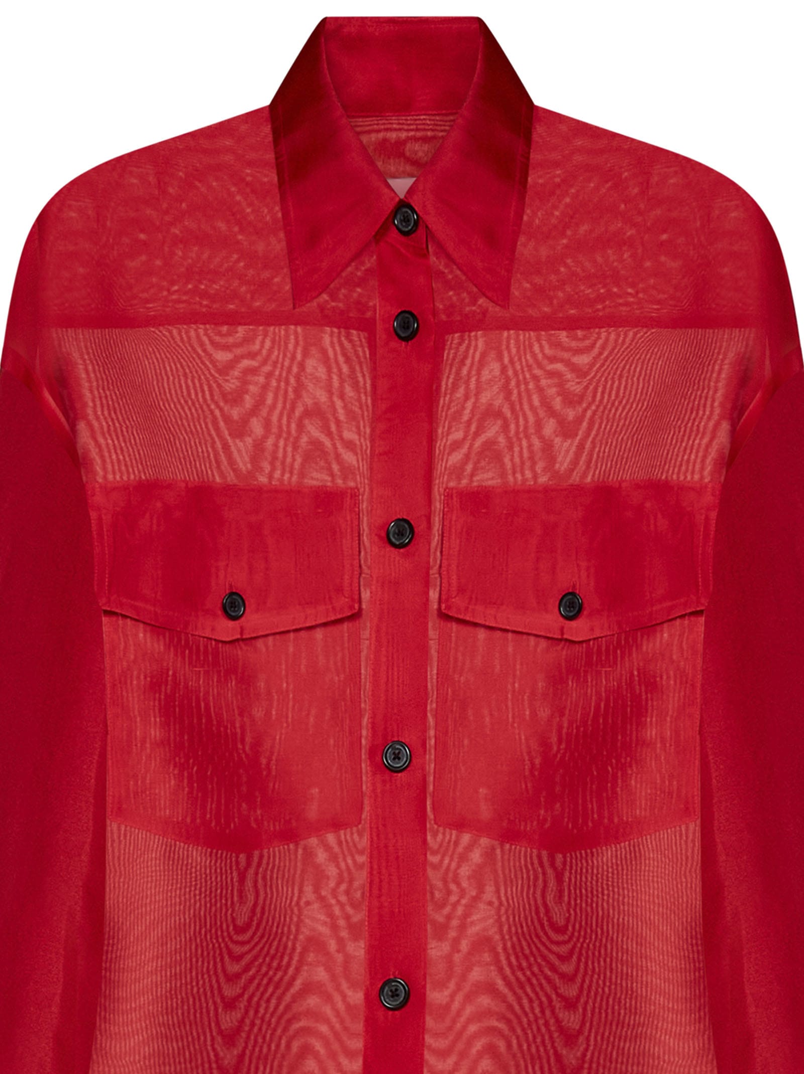 Shop Khaite Ny The Mahmet Shirt In Red
