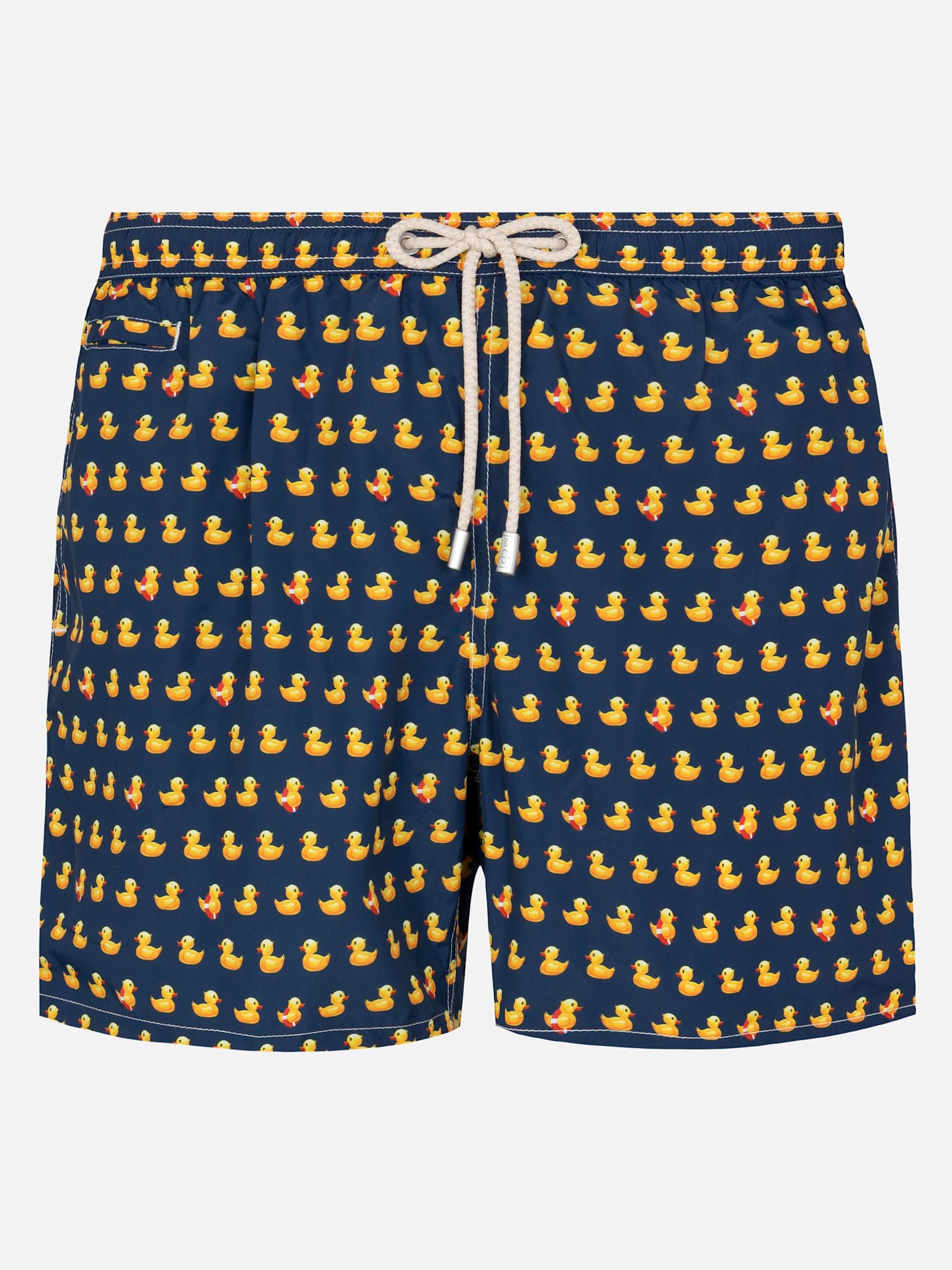 MC2 Saint Barth Man Light Fabric Swim Shorts With Ducky Print