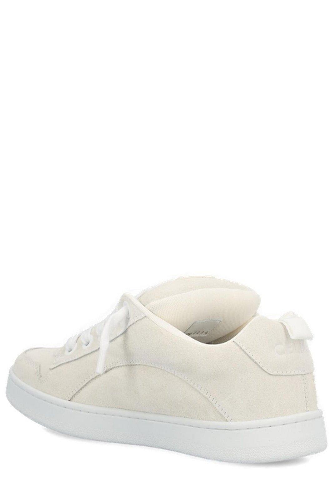 Shop Celine Panelled Low-top Sneakers