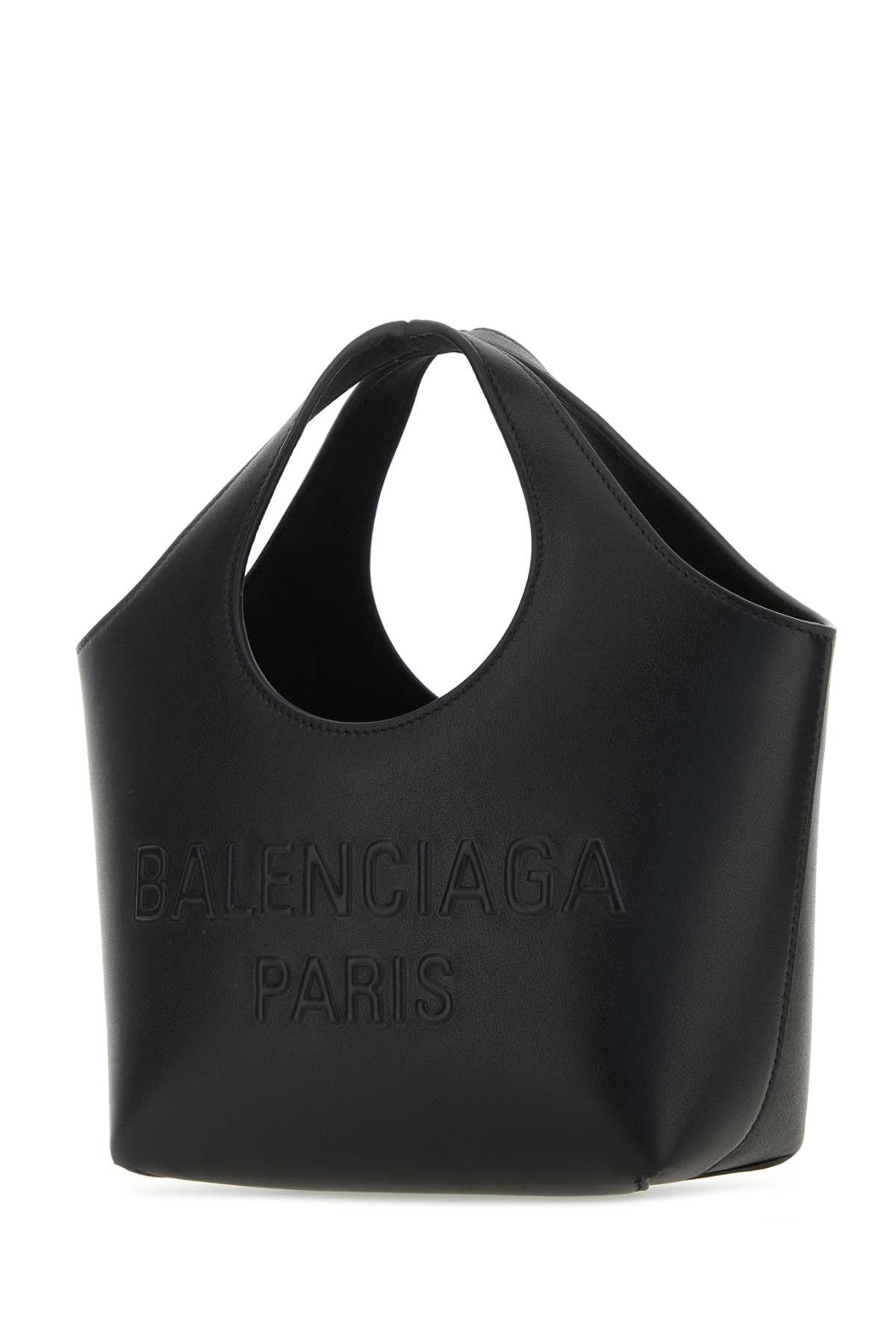 Shop Balenciaga Black Leather Mary-kate Xs Handbag