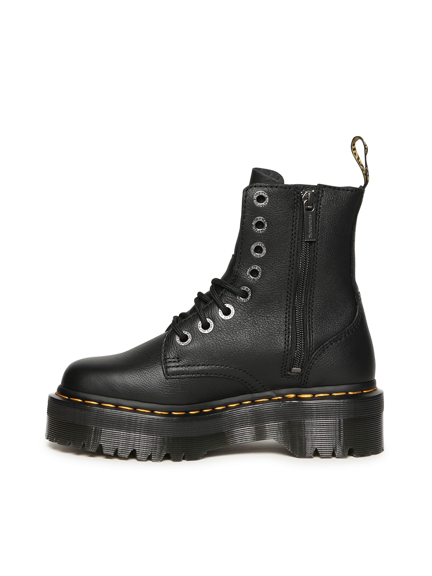Dr. Martens Jadon Iii Leather Platform Boots In Black