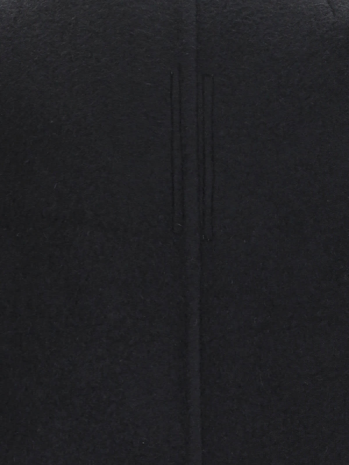 Rick Owens Maxi Coat With Hood In Black
