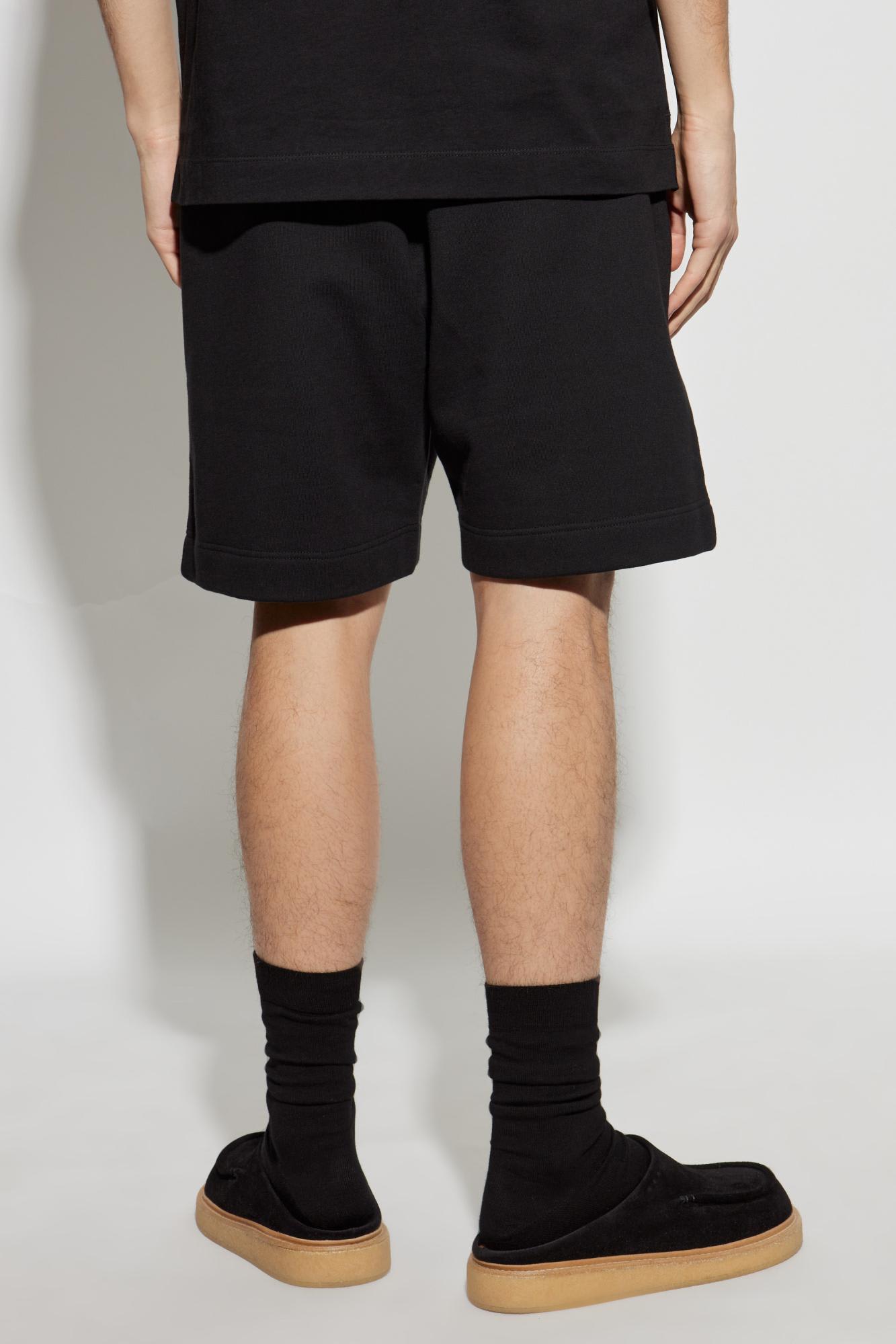 Dries Van Noten Elastic Waist Shorts In Black