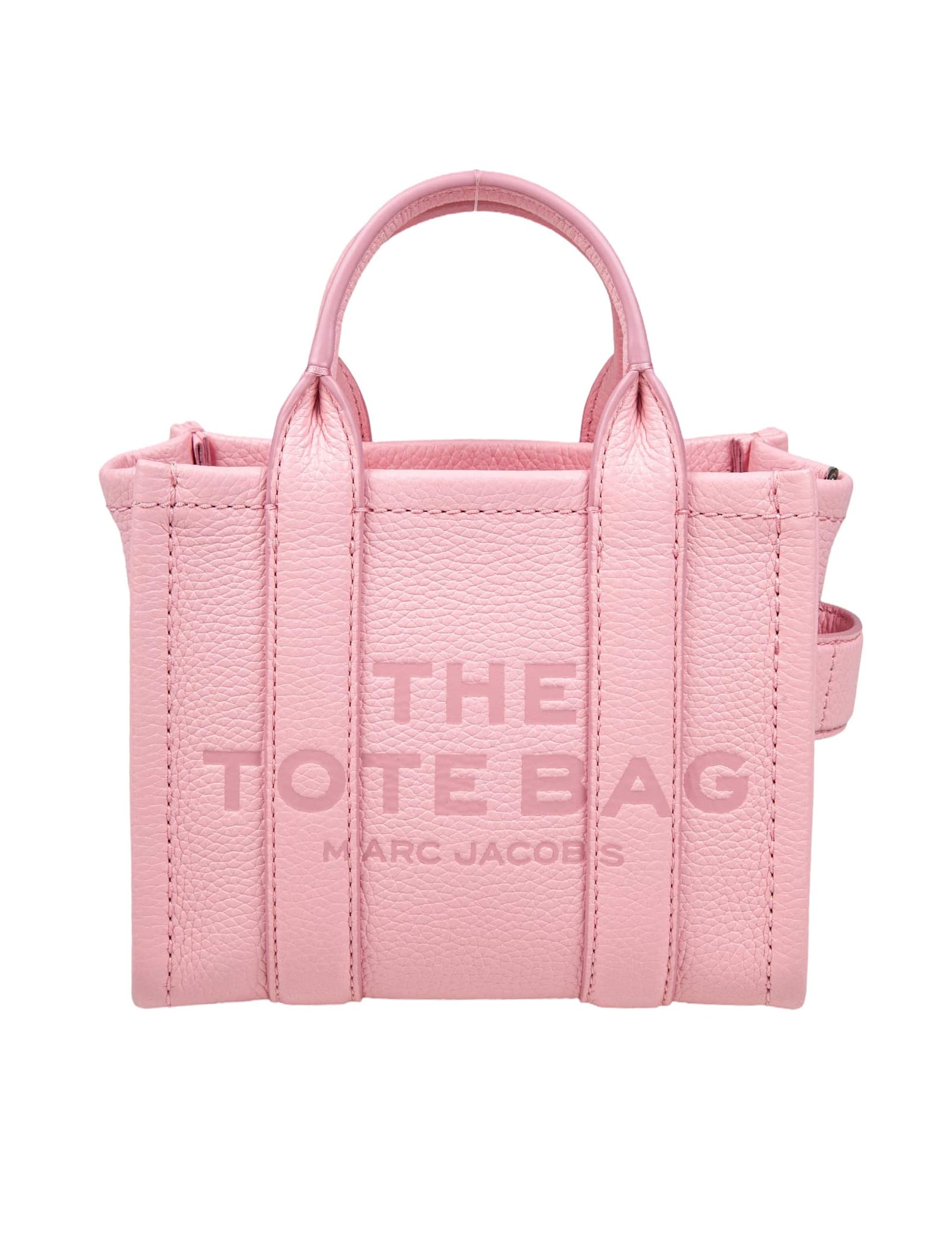 Shop Marc Jacobs Mini Tote In Pink Leather