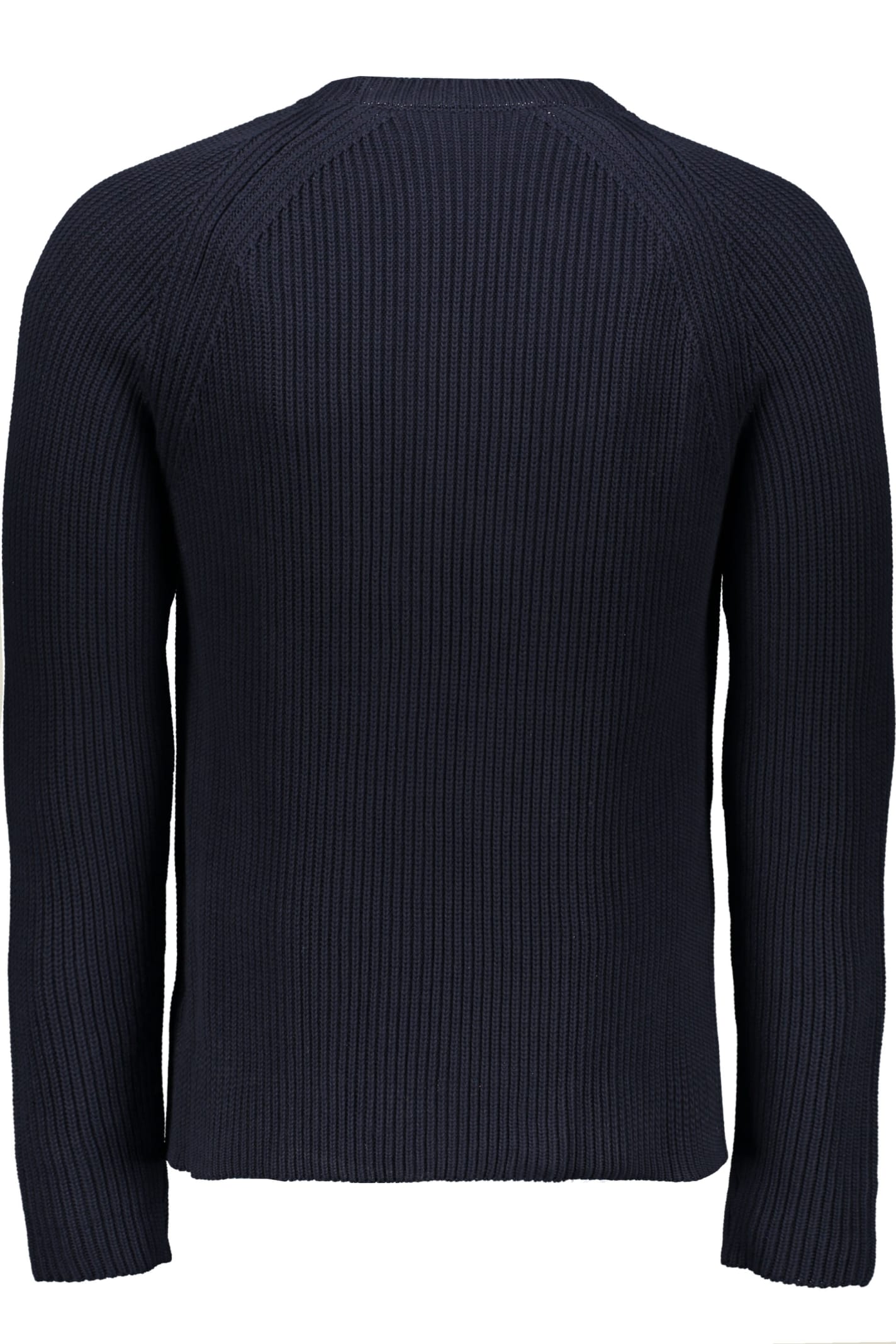 Shop Off-white Long Sleeve Crew-neck Sweater In Blue