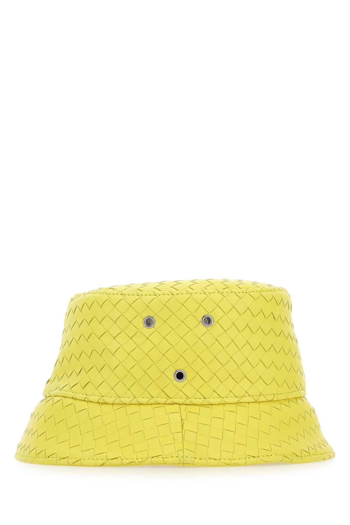 Bottega Veneta Yellow Nappa Leather Hat In 7193