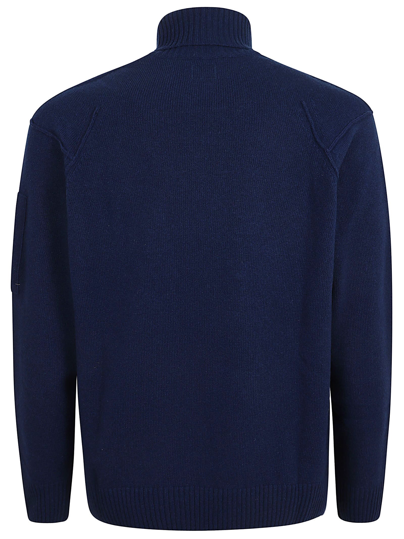 Shop C.p. Company Turtle Neck Sweater In Estate Blue