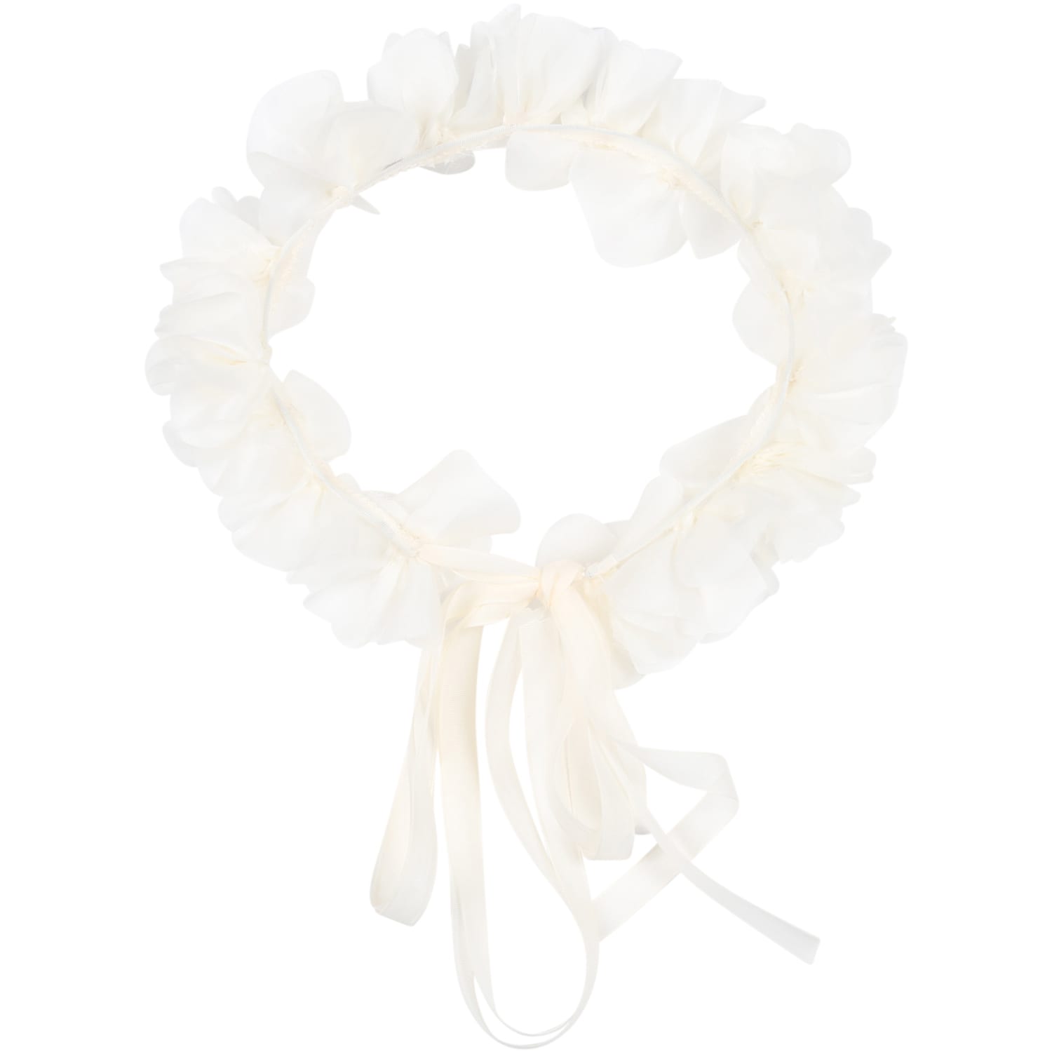 La stupenderia Ivory Heandband For Girl With Flowers