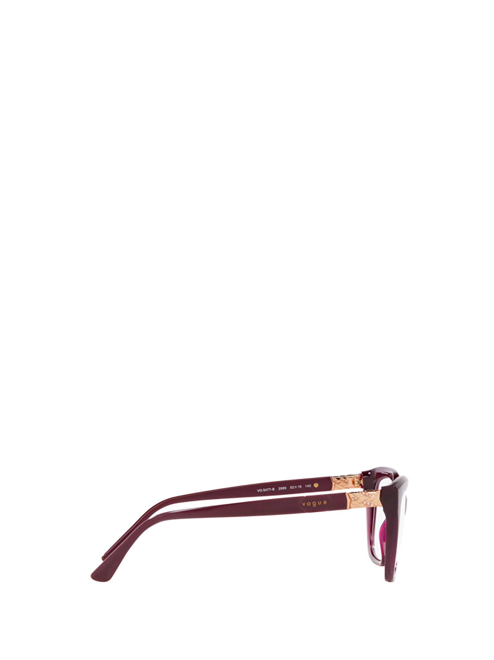 Shop Vogue Eyewear Vo5477b Transparent Cherry Glasses