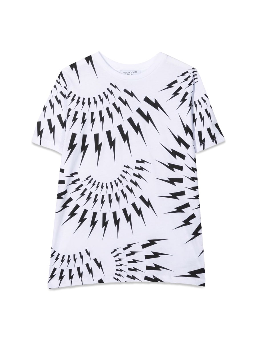 Shop Neil Barrett Jersey Boy T-shirt In White