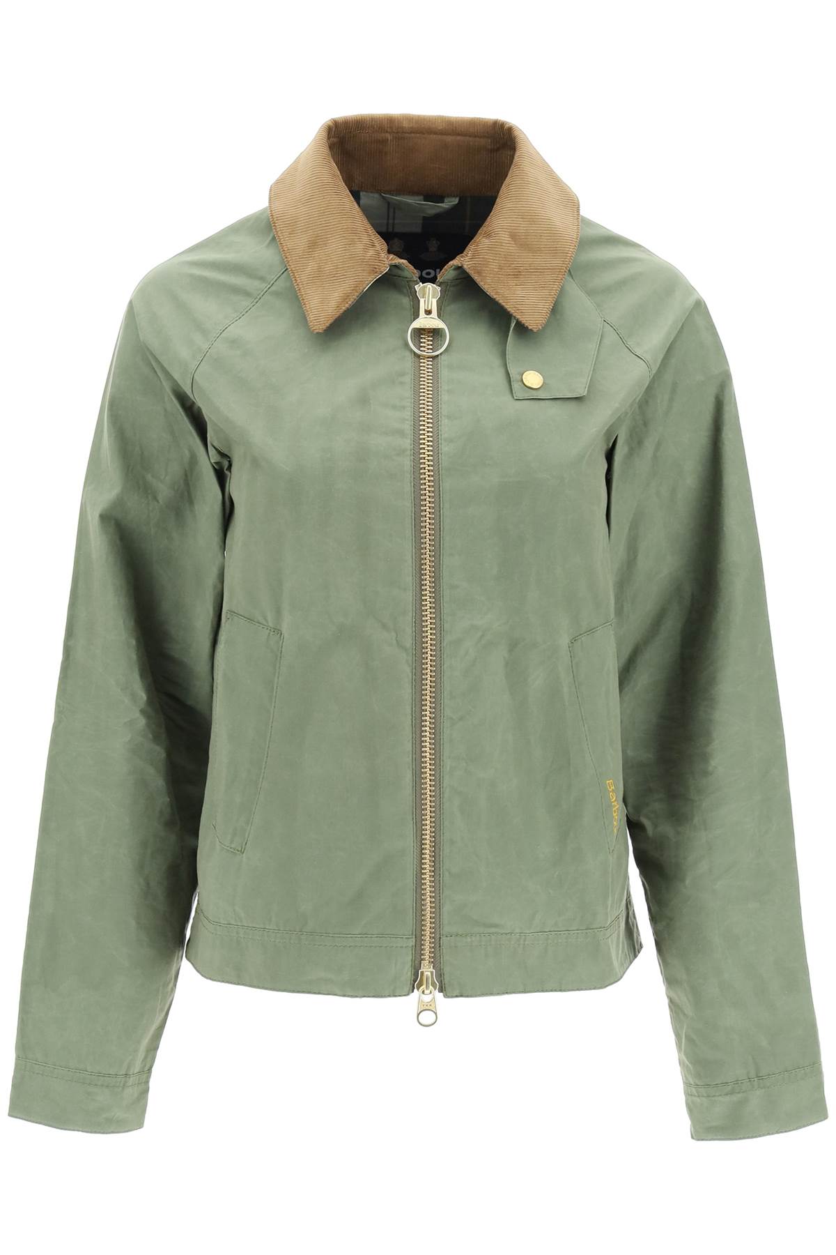 Shop Barbour Campbell Vintage Overshirt Jacket In Army Green Ancient (green)