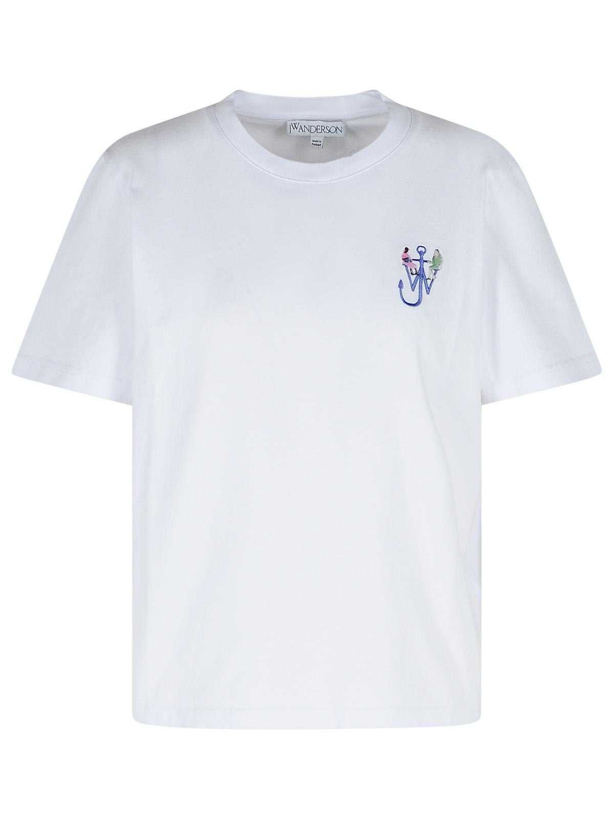 J.W. Anderson J. W. Anderson anchor White Cotton T-shirt