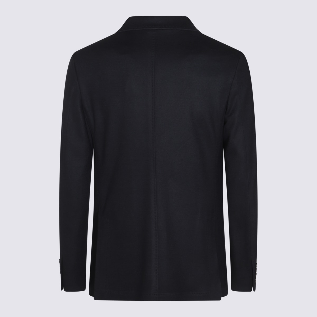 Shop Canali Black Wool Blazer