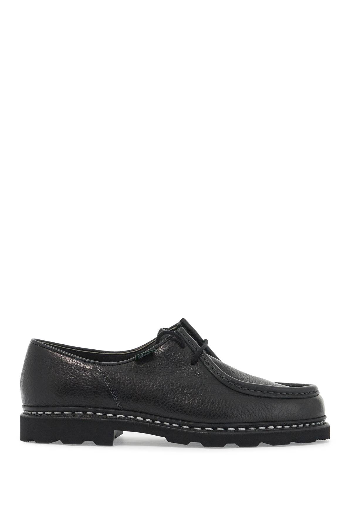 Shop Paraboot Leather Michael Derby Shoe In Noire Cerf Noir (black)