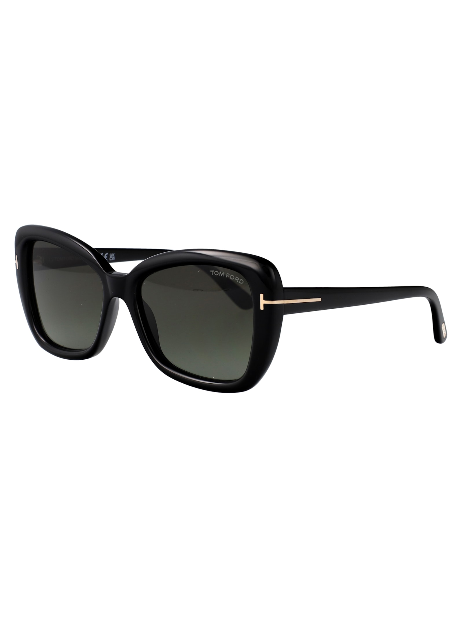 Tom Ford Sunglasses In 01b Nero Lucido / Fumo Grad