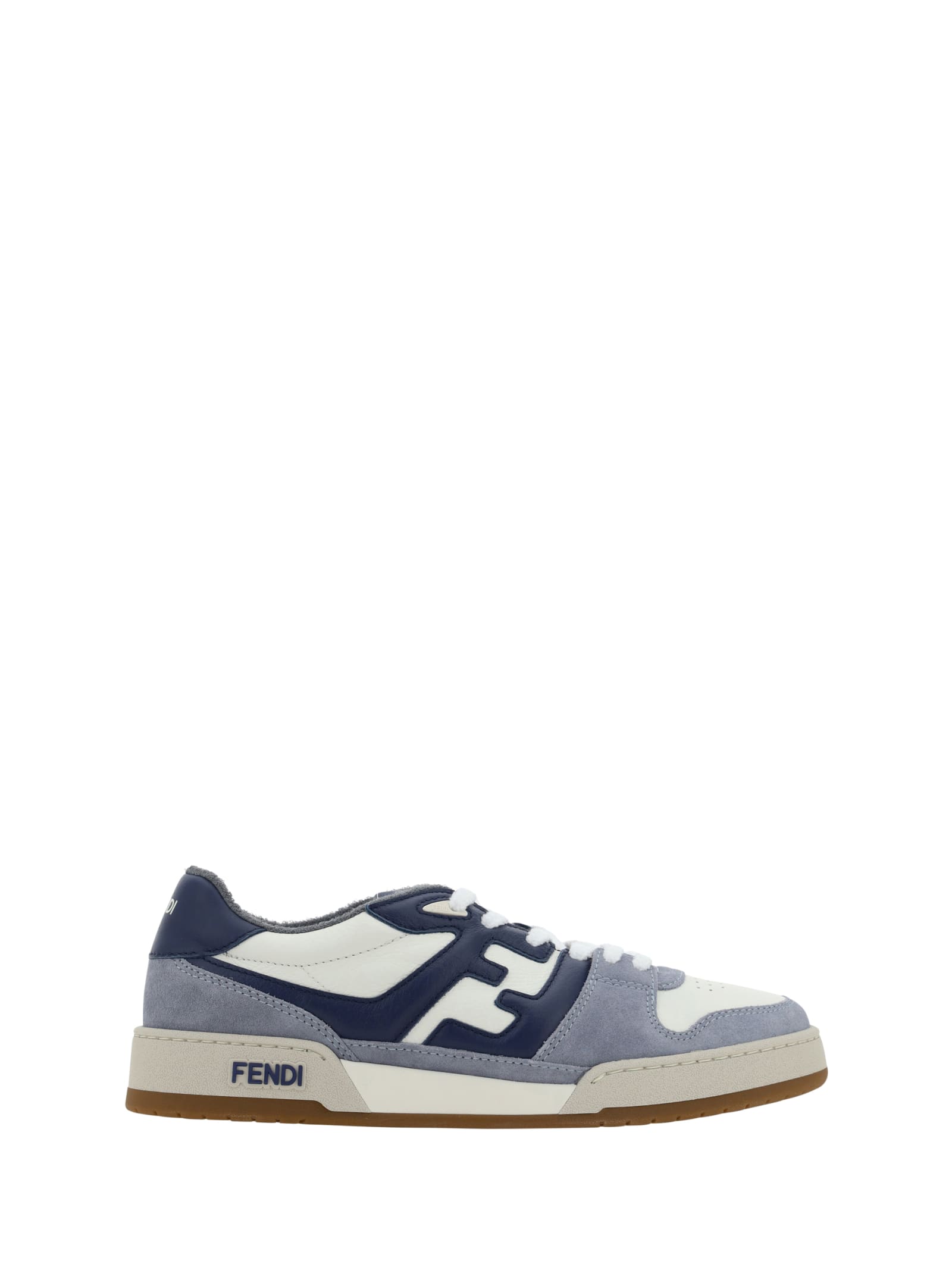 Fendi Low Top Match Sneakers In Blue