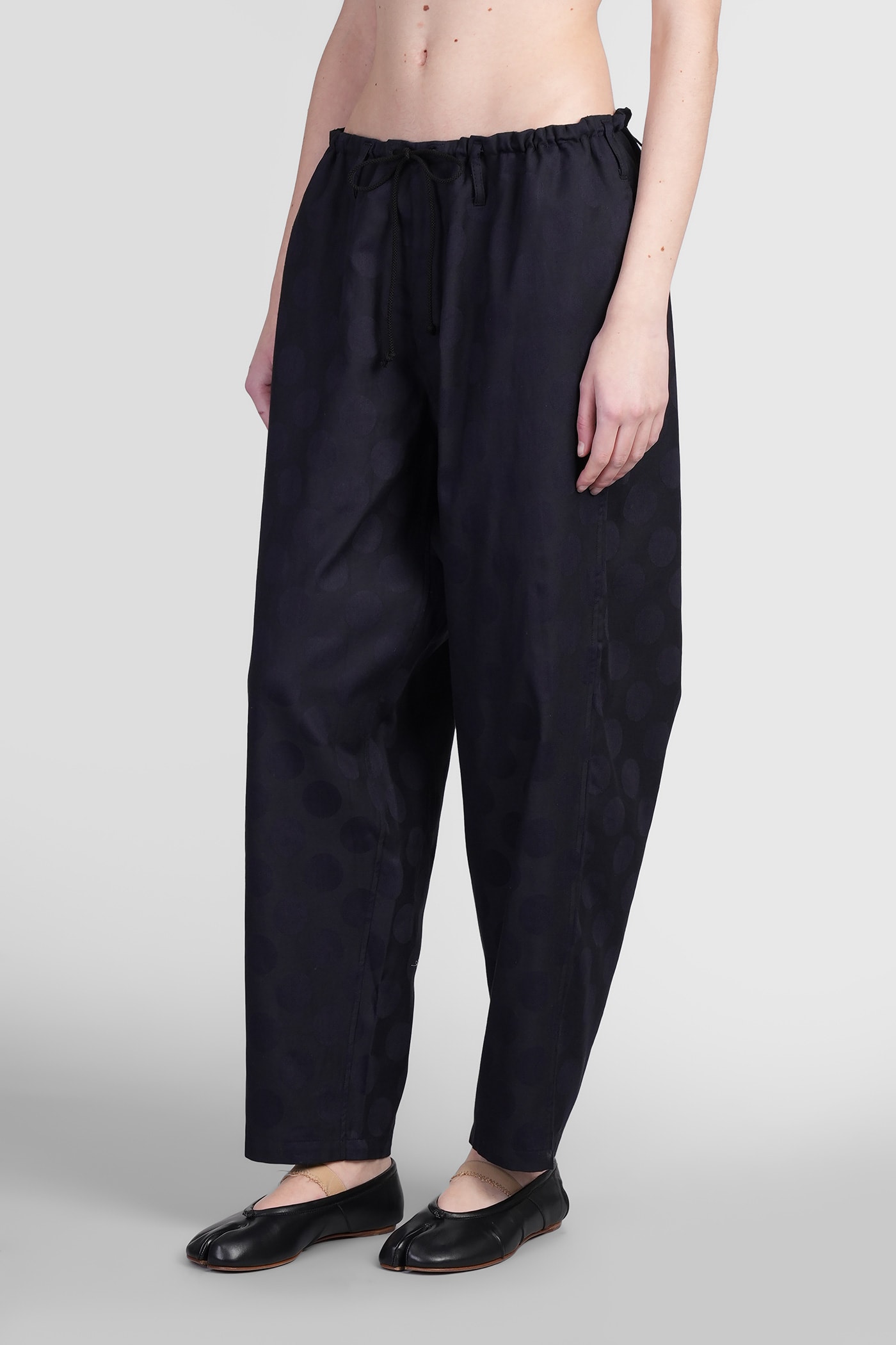 Yohji Yamamoto Pants In Black Cotton In Black