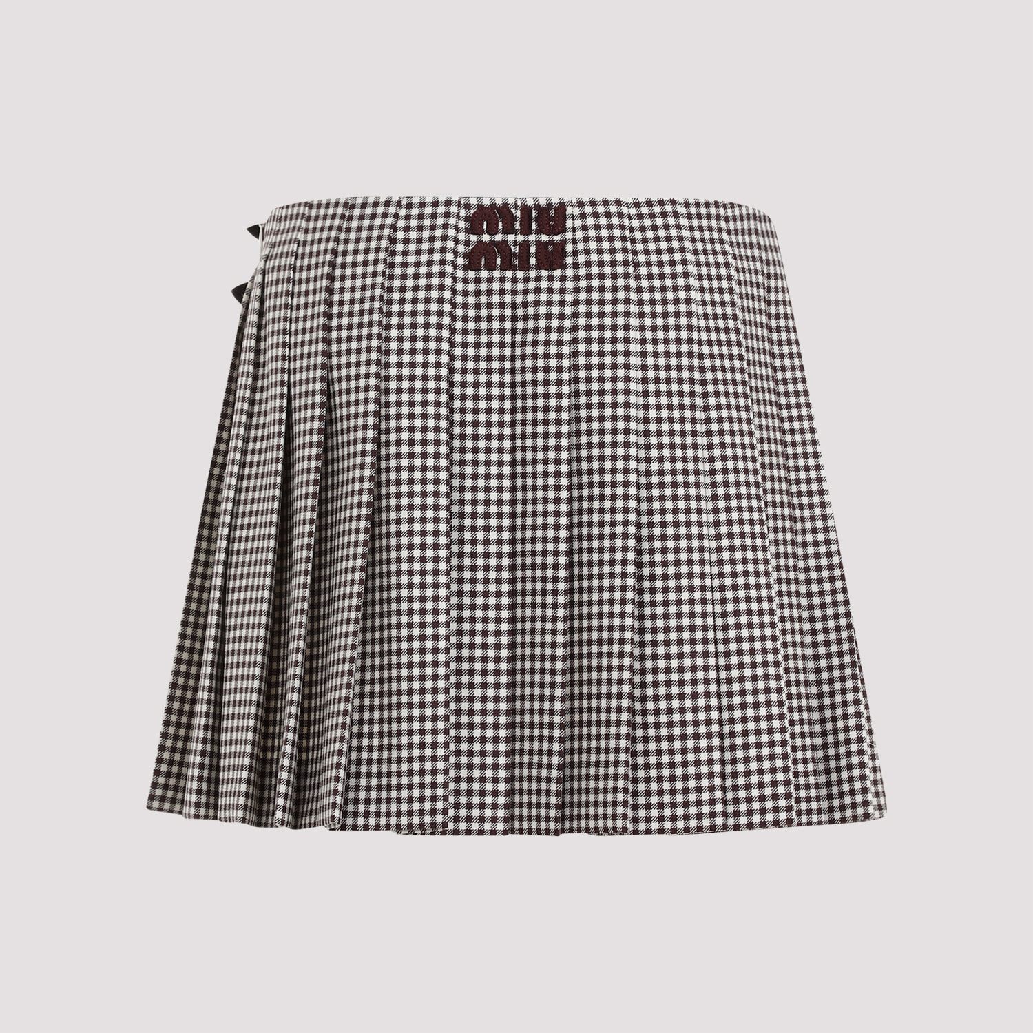 Miu Miu Skirts In Bianco Bordeaux