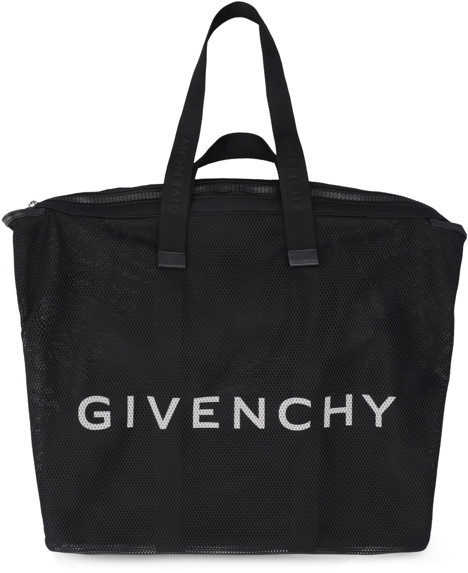 Shop Givenchy G-shopper Mesh Tote Bag In Black