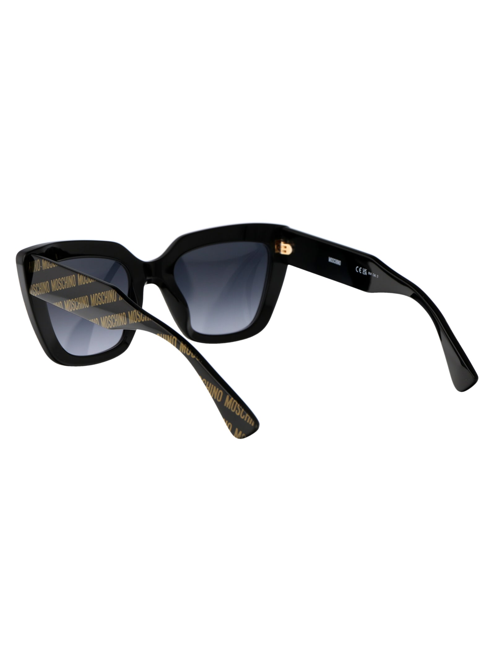 Shop Moschino Eyewear Mos148/s Sunglasses In 7rm9o Pattern Nero