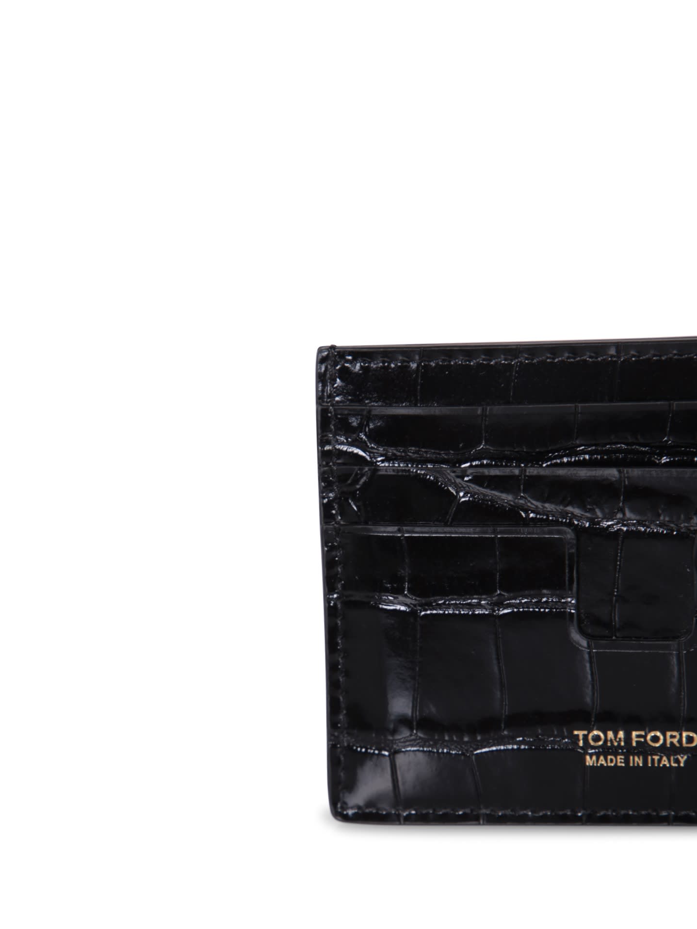 Shop Tom Ford Black Crocodile Wallet