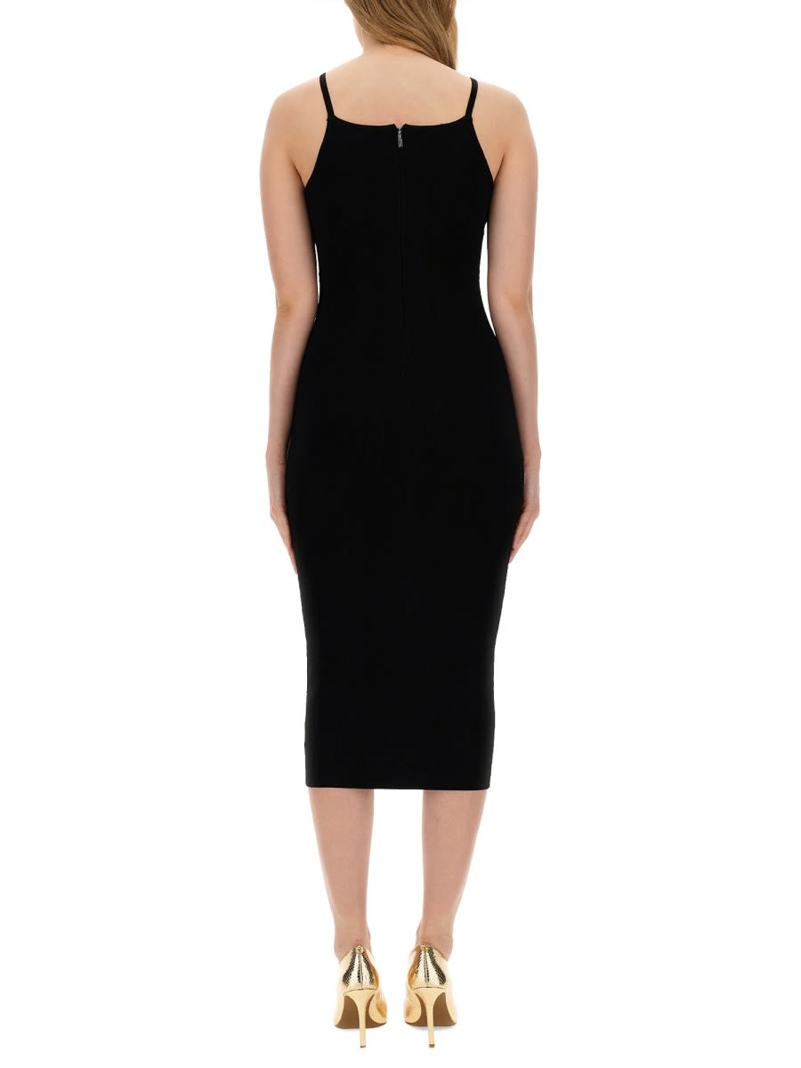 Shop Michael Kors Longuette Dress In Black